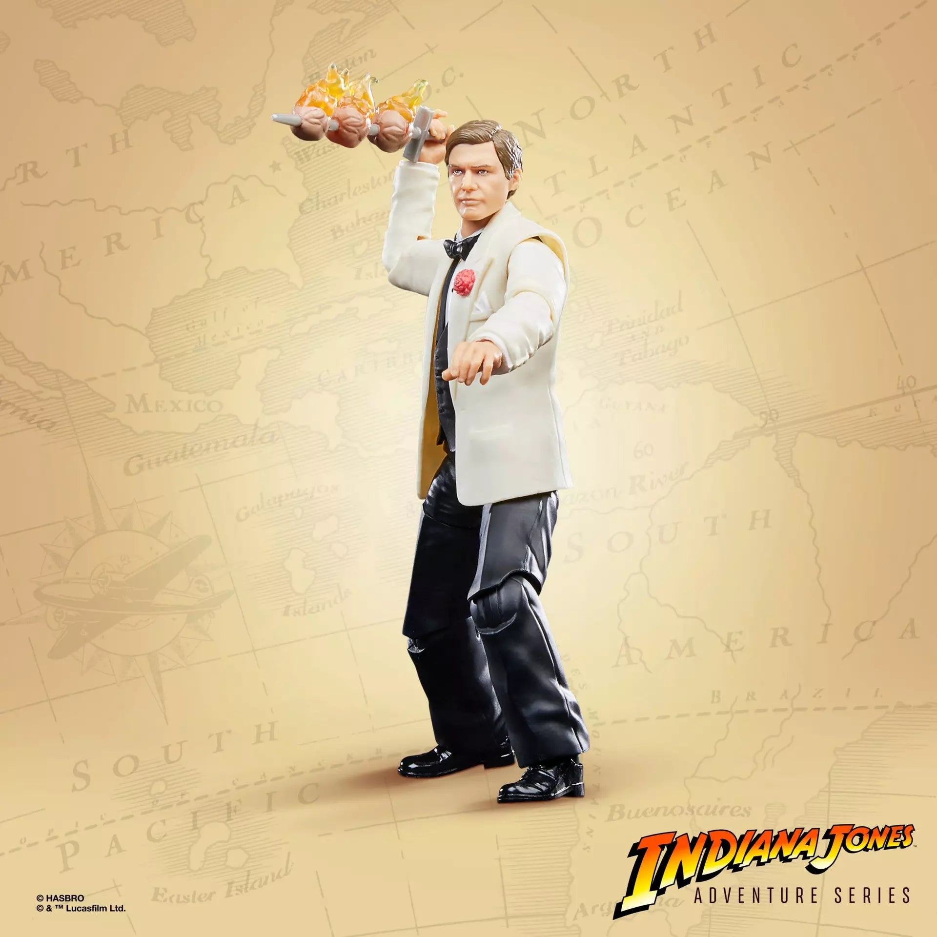 Indiana Jones Adventure Series Club Obi Wan Action Figure - Collectible Movie Toy for Fans, Display & Role Play Scenes