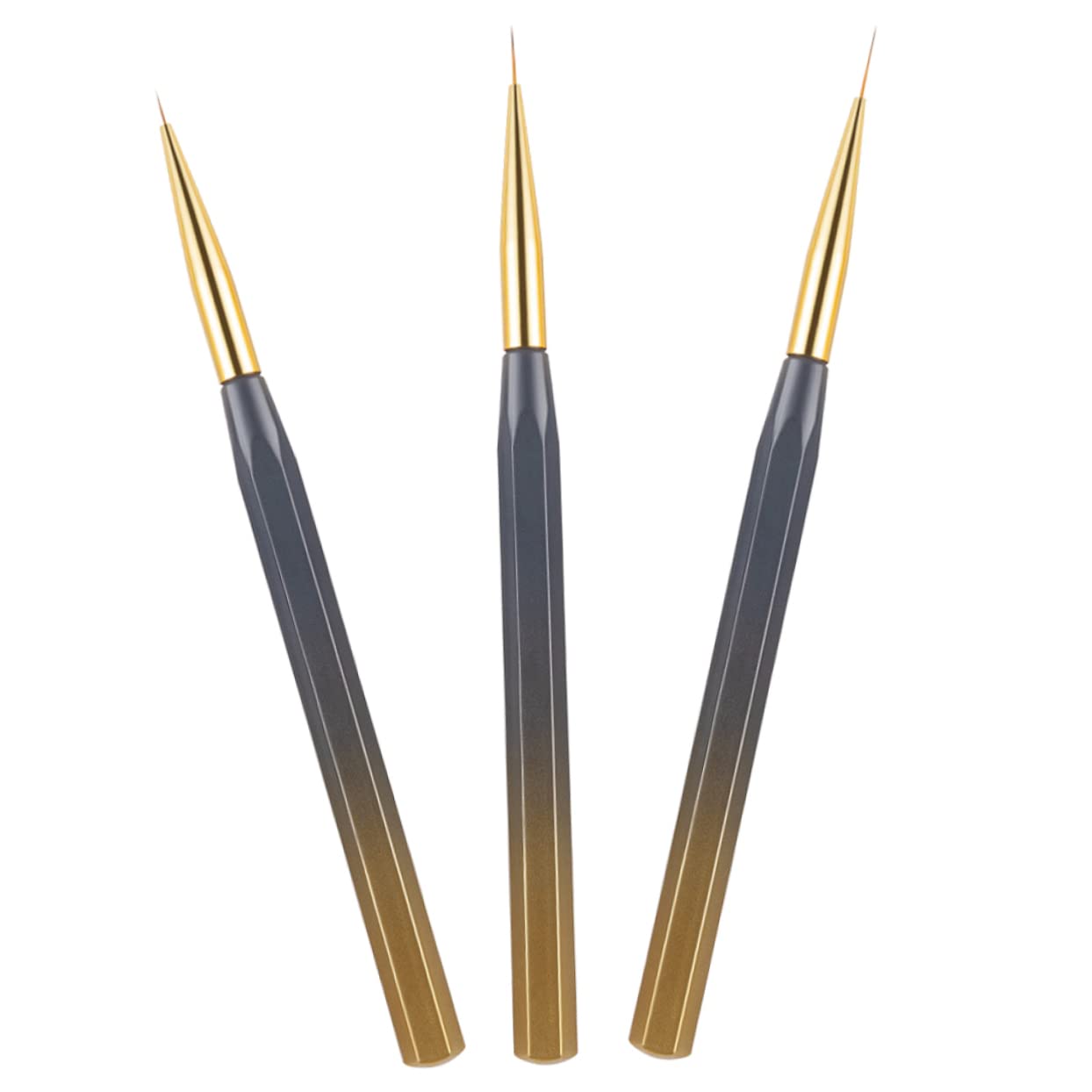 12 Pcs Professional Nail Art Liner Brush Set - Nail Design Manicure Tools with Nylon Wool Tips for Salon & Home Use - Perfect for Gel, Acrylic & DIY Nail Art