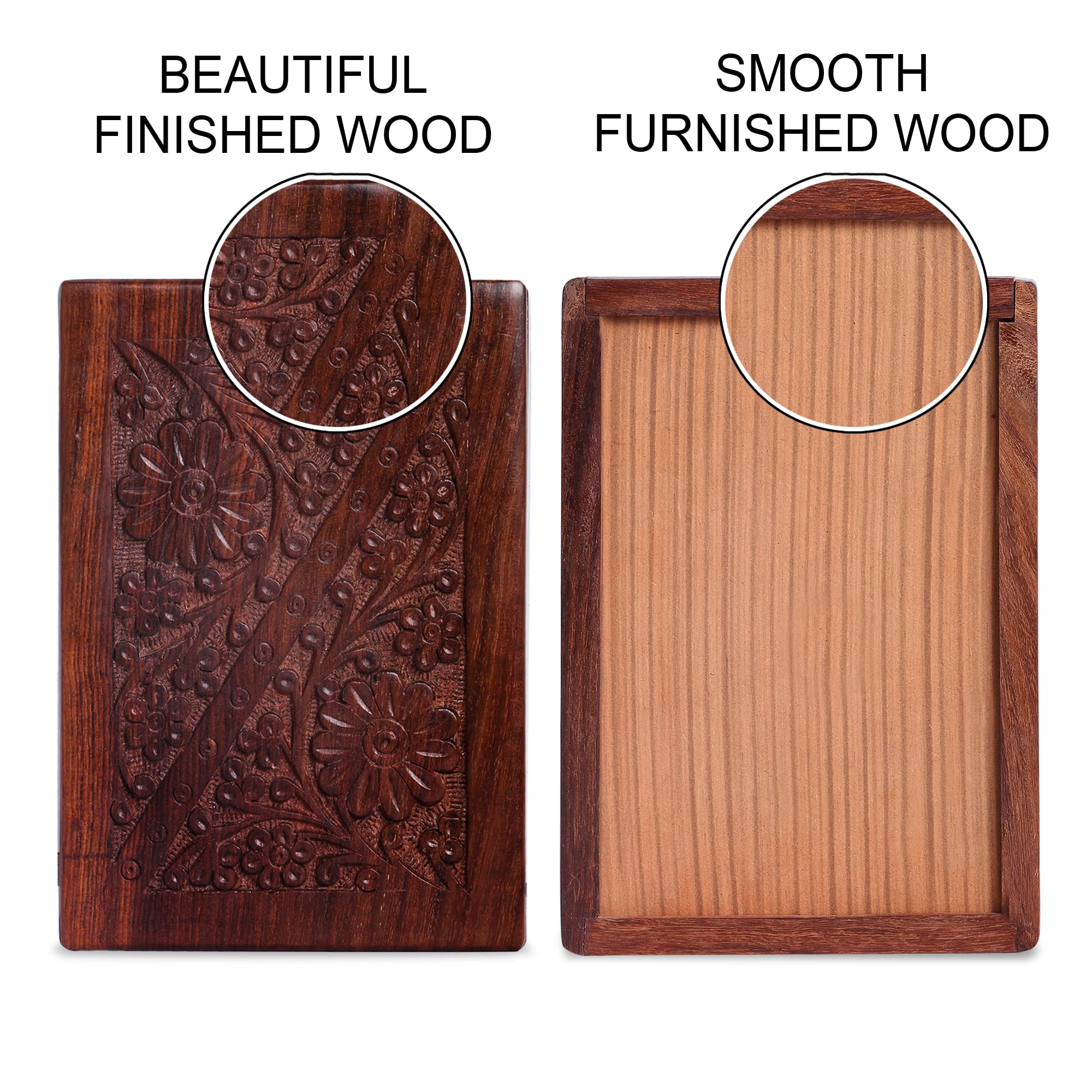 Handcrafted Wooden Keepsake Urn Box for Human & Pet Ashes - Memorial Cremation Urn for Adults, Infants, Cats - Small Decorative Burial Urn for Home Display & Funeral Ceremonies