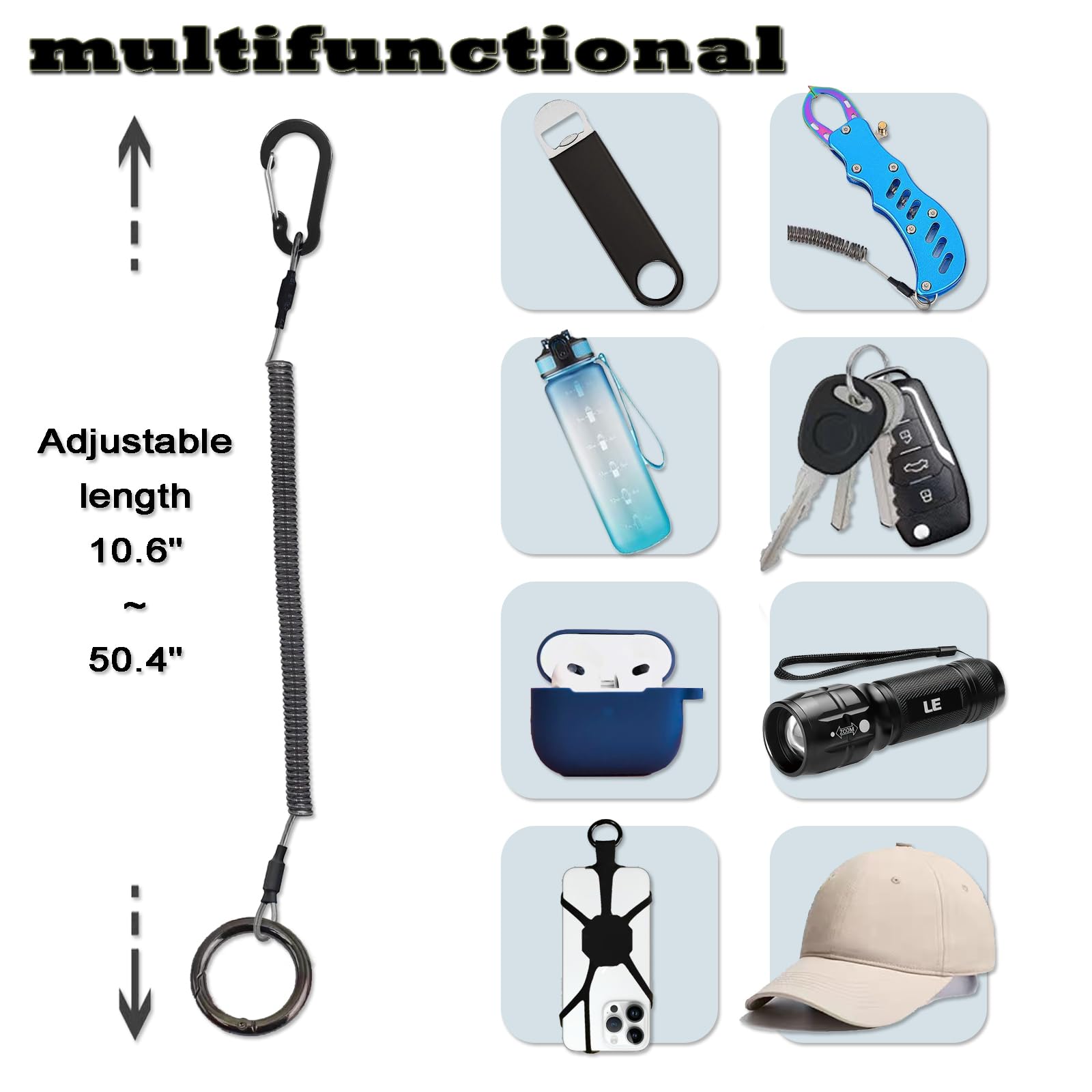 Anti-Theft Phone Lanyard for iPhone & Smartphones - Adjustable Phone Tether Strap with Secure Hook - Perfect for Travel, Work, Gym & Outdoor Activities