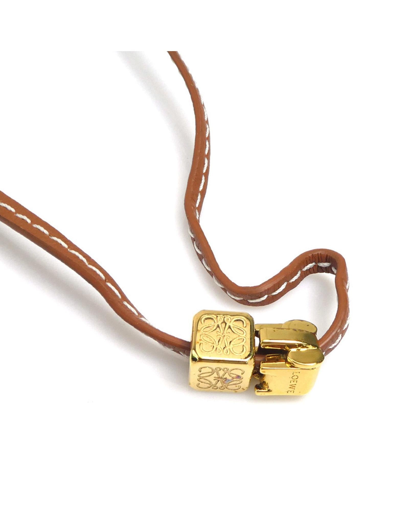 Stylish Brown Anagram Pendant Necklace for Women - Elegant Layering Jewelry Gift for Birthday, Anniversary & Everyday Wear