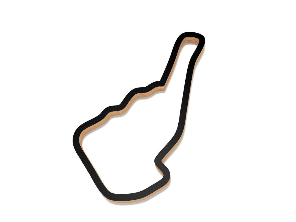 Handcrafted Wood Sculpture of Road Atlanta - Unique Home Decor & Gift for Racing Fans - Perfect for Living Room, Office, or Man Cave Display