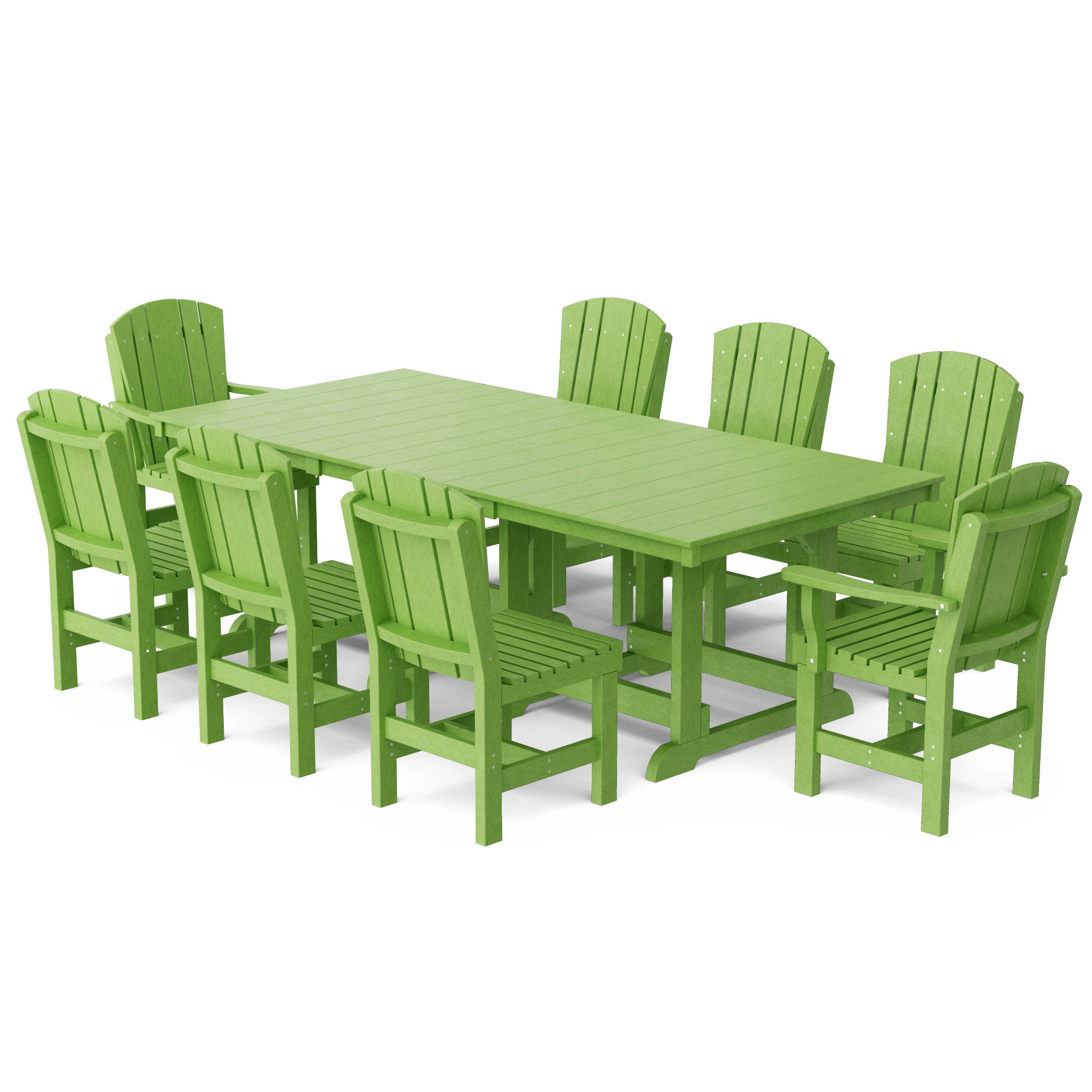 Heritage 9-Piece 44x94 Inch Dining Table Set - Perfect for Family Gatherings, Dinner Parties & Formal Dining Rooms