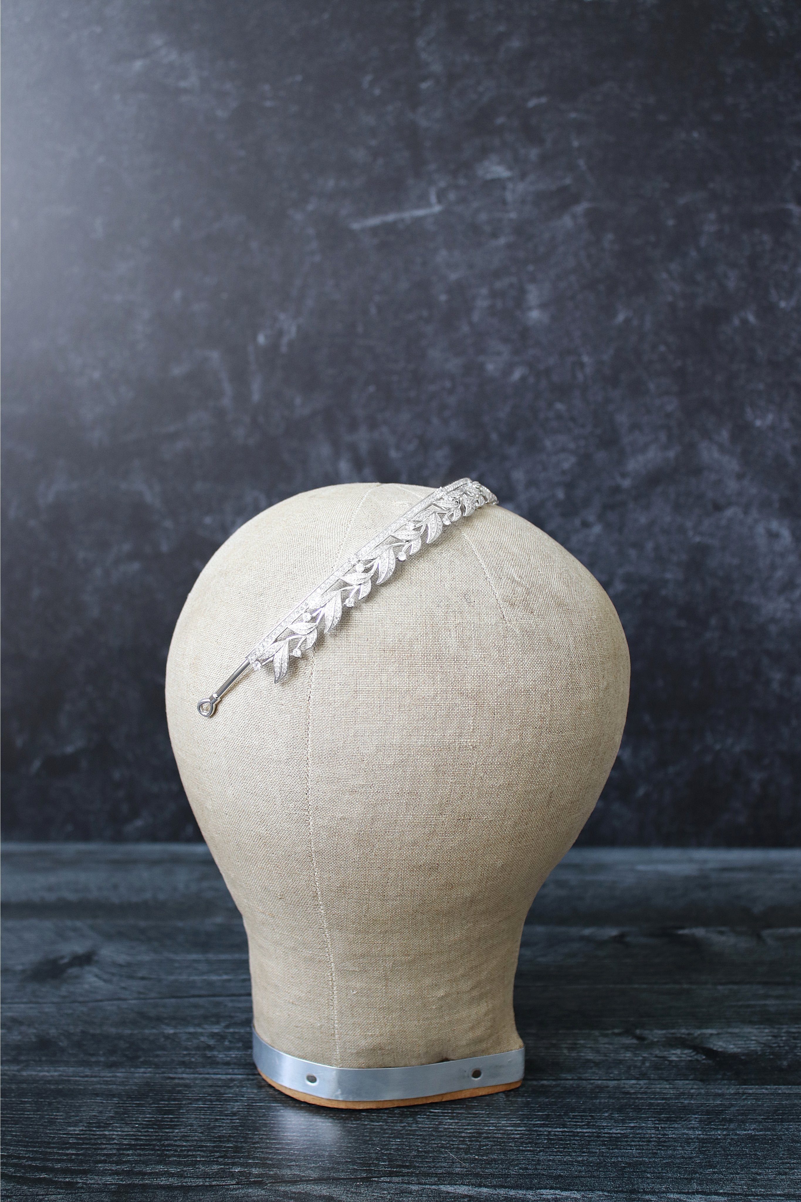 LADY VIOLET Simulated Diamond Wedding Tiara Crown - Elegant Bridal Hair Accessory for Bride, Prom, Quinceañera, Pageant & Special Occasions