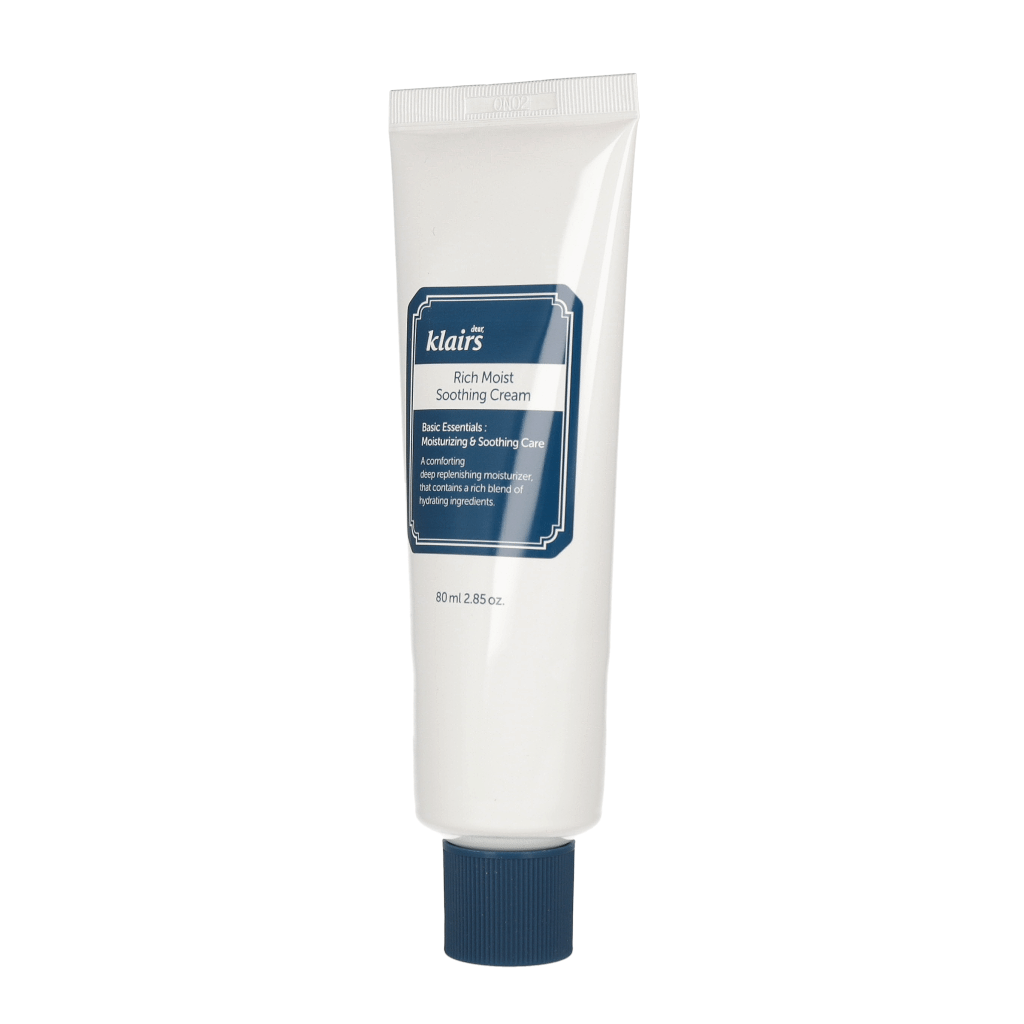 Klairs Rich Moist Soothing Cream 80ml - Deep Hydration Facial Moisturizer for Dry & Sensitive Skin | Day & Night Use for Healthy Glow
