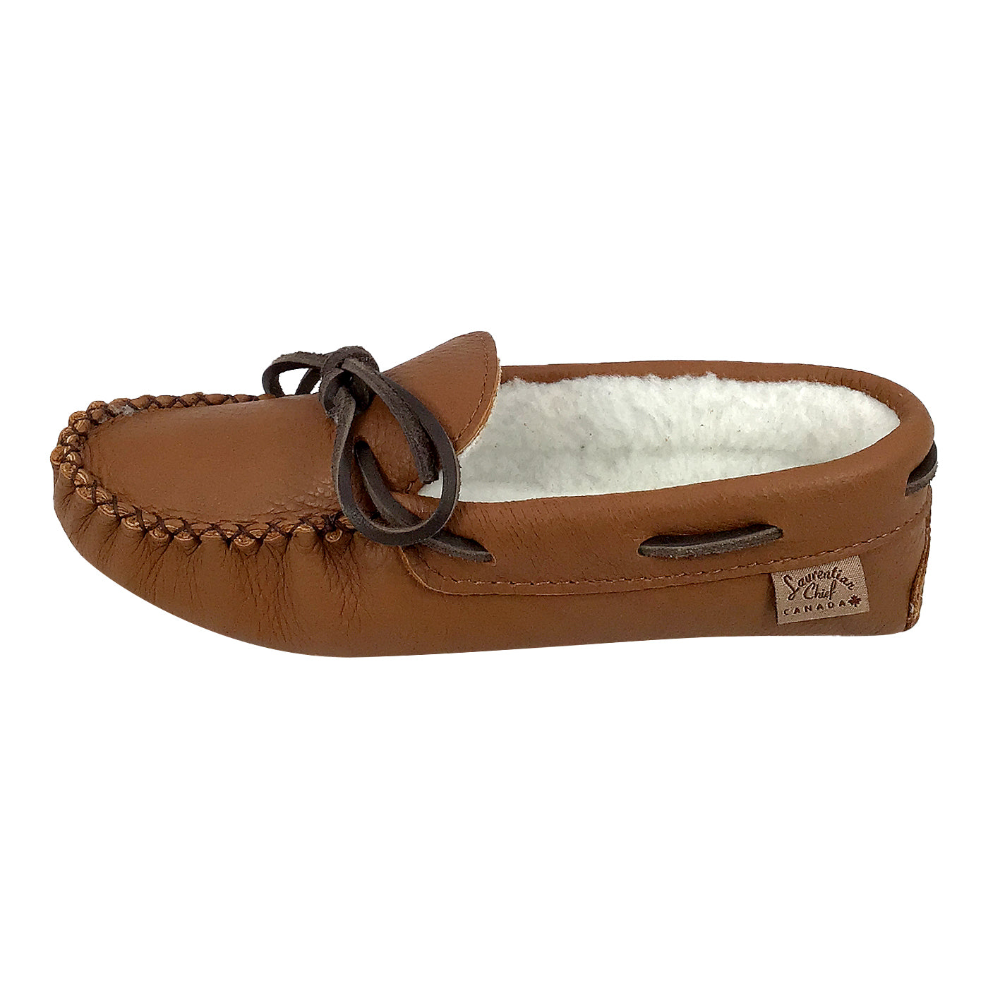 Women's Warm Fleece Lined Maple Elk Hide Moccasins - Soft Winter Indoor/Outdoor Slippers for Cozy Home Comfort & Cabin Wear