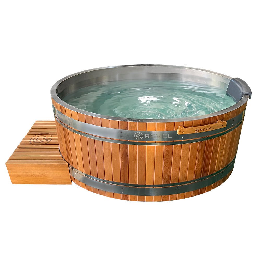 Revel Recovery Glacier Duo Premium Nordic Ice Bath Tub - Cold Plunge Therapy for Athletes, Post-Workout Recovery & Muscle Relaxation