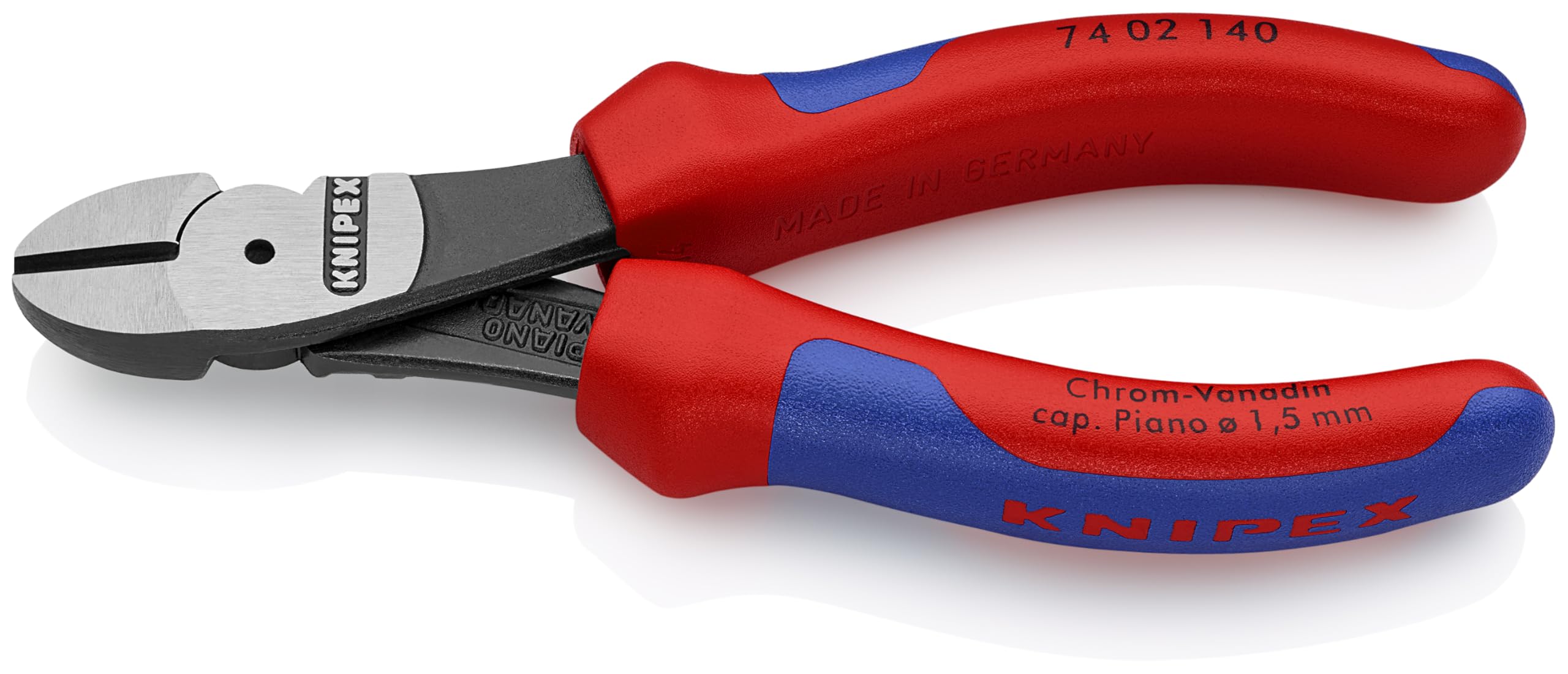 KNIPEX High Leverage Diagonal Cutters - Professional Red Wire Cutting Pliers for Electrical Work, DIY Projects & Home Repairs