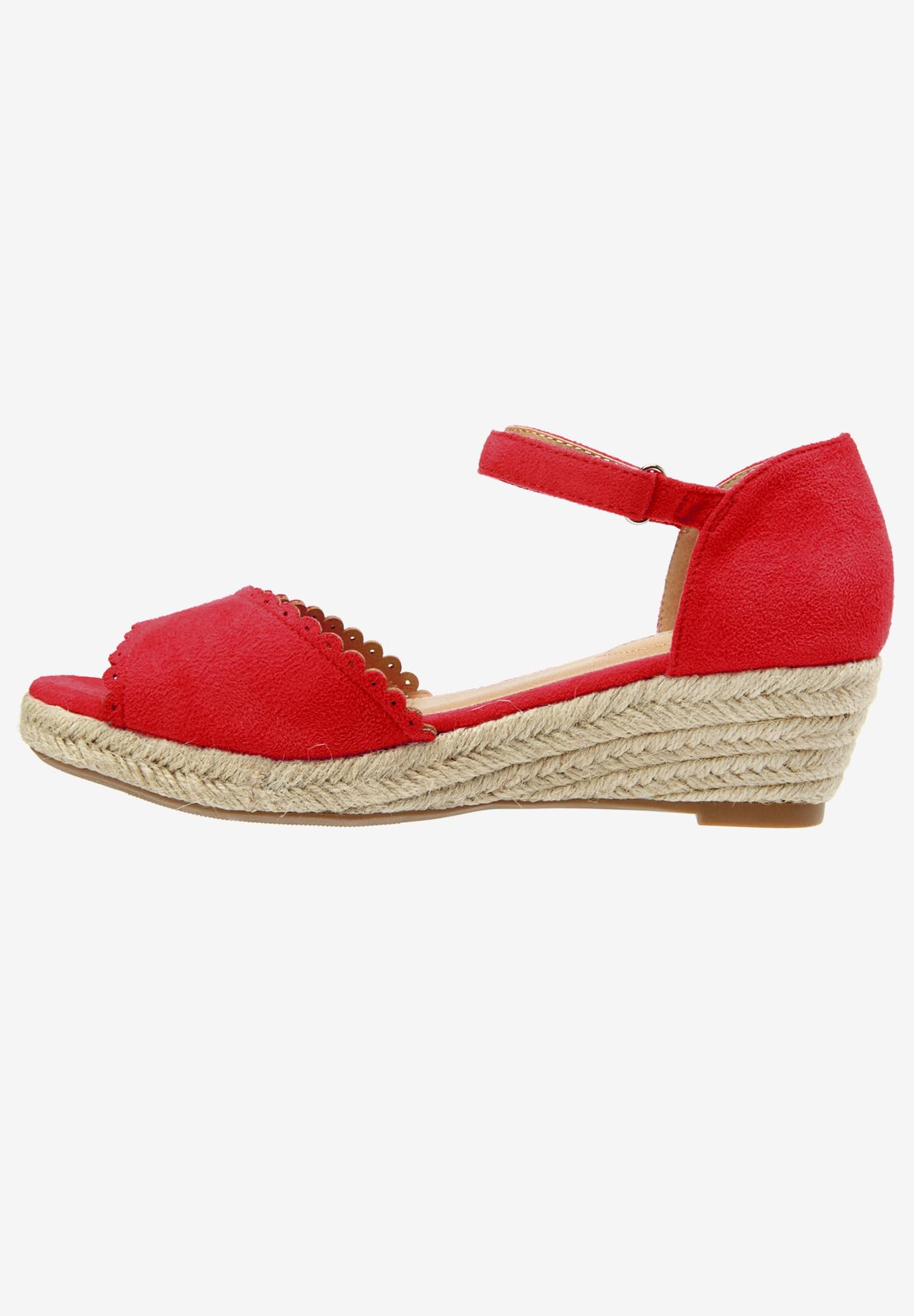 Comfortview Women's Wide Width The Charlie Espadrille Flats - Breathable Slip-On Summer Shoes for Casual Outings & Beach Vacations
