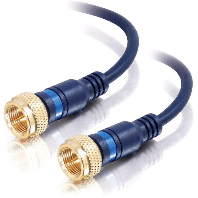12Ft High-Speed Mini Coax F Type Cable - RG6 Digital Audio Video Cable for TV, Satellite, Internet & Home Theater Systems - Perfect for HD Streaming and Gaming Setup