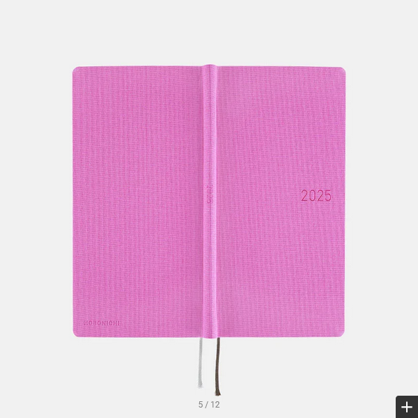 Hobonichi Weeks MEGA 2025 Planner - Sweet Purple Hardcover, Weekly Horizontal Layout (January Start, Monday Start) | English Edition | Perfect for Journaling, Scheduling & Productivity