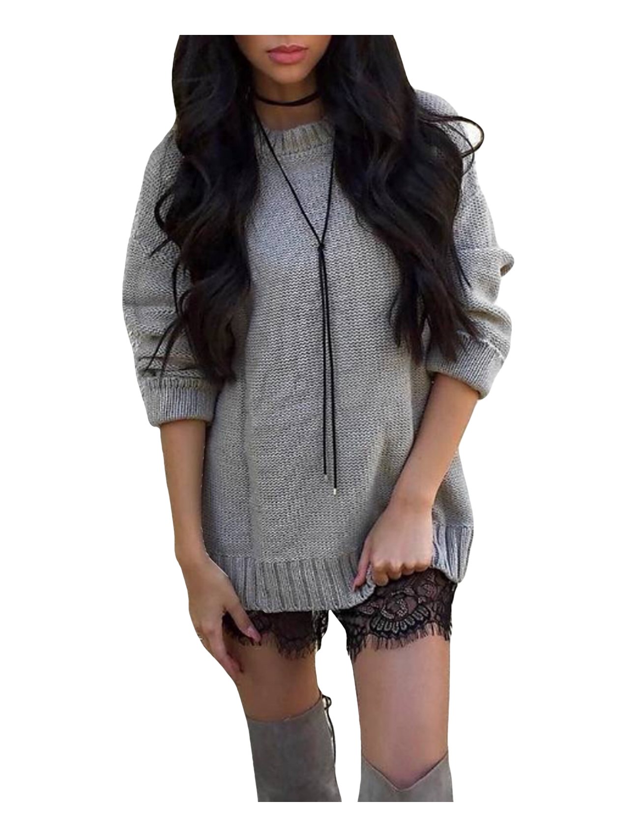 Letuwj Women's Knitted Bandage Back Sweater - Cozy & Stylish Pullover for Fall & Winter Fashion, Casual Outfits, Office Wear & Date Nights