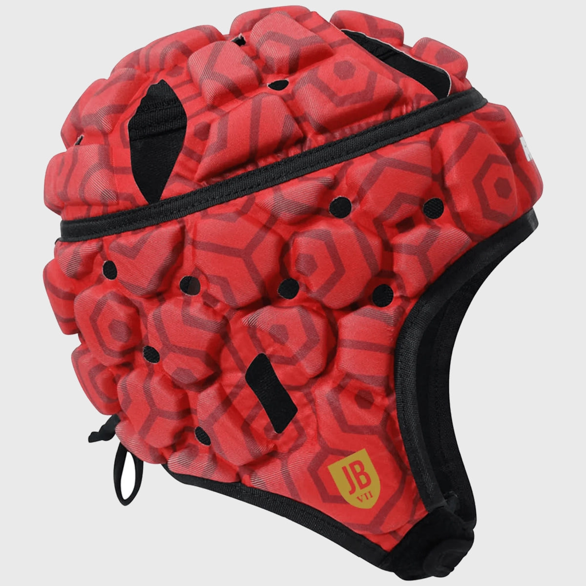 Rhino Adult JB VII Rugby Headguard - Red - Protective Rugby Headgear for Training & Matches - Durable & Comfortable for Rugby Players