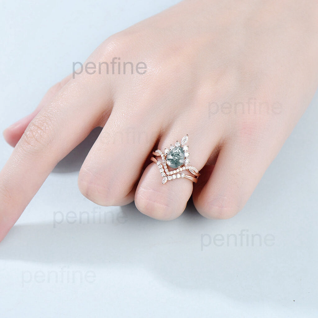 18K White Gold Diamond Accent Ring Set - Custom Jewelry for Kevin Hentschel - Perfect for Weddings, Anniversaries & Special Occasions