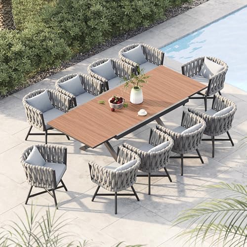Brown Extendable Table