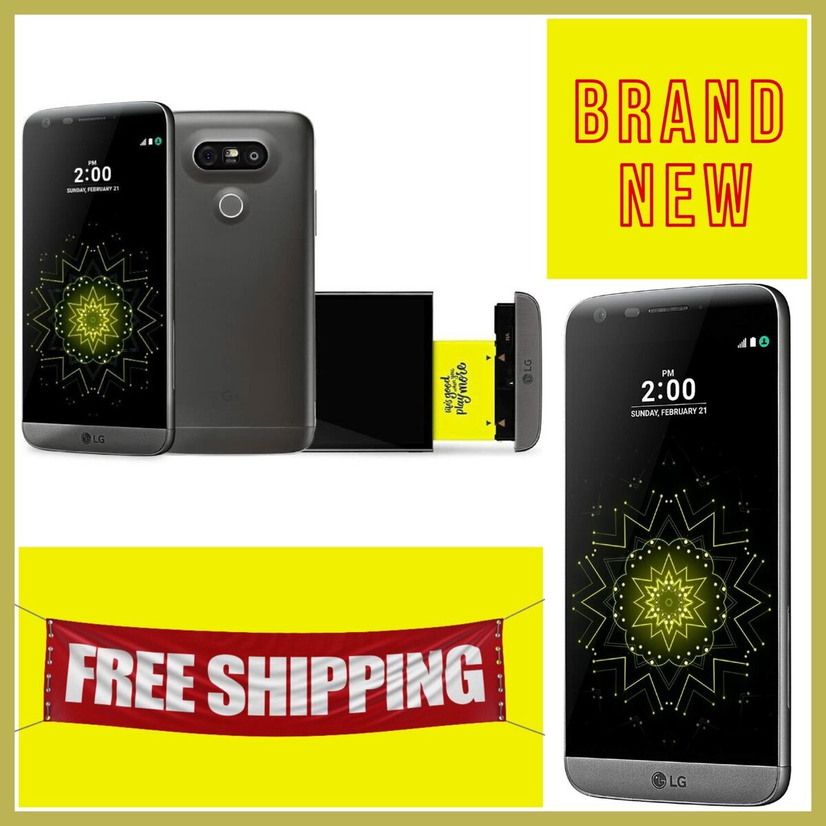 LG G5 32GB Silver Unlocked Smartphone - CDMA GSM Compatible - Perfect for Travel, Work & Everyday Use