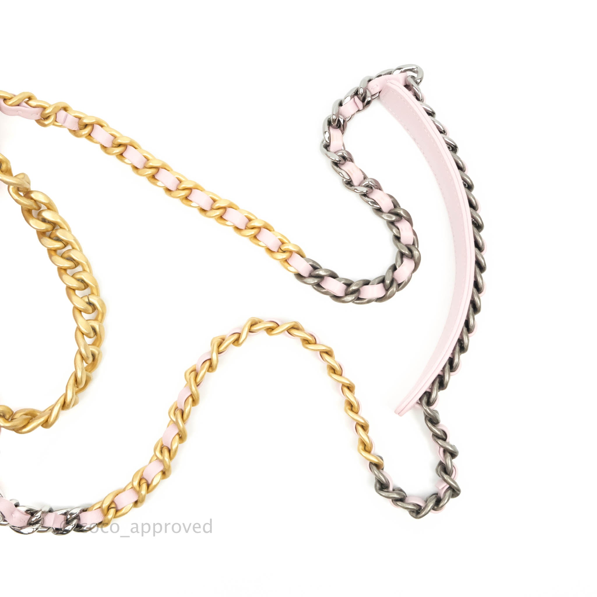 Chanel 19 Small Pink Lambskin Mixed Hardware Shoulder Bag - Luxury Designer Handbag for Women | Perfect for Date Night, Parties & Special Occasions