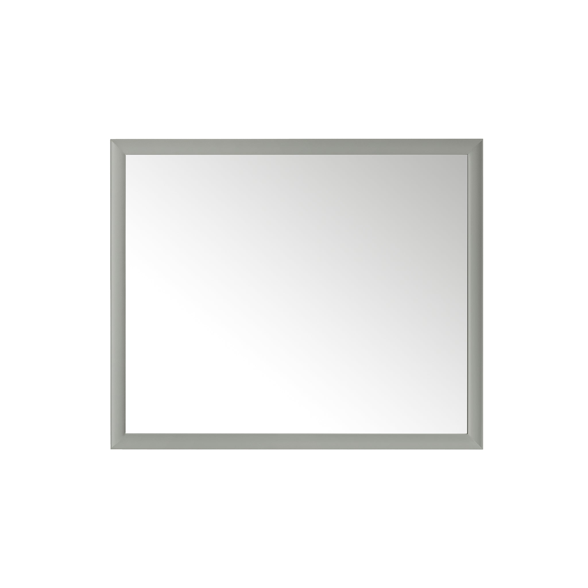 Glenbrooke 48-Inch Wall Mirror in Urban Gray - Modern Framed Bathroom Vanity Mirror for Home Decor & Makeup Station