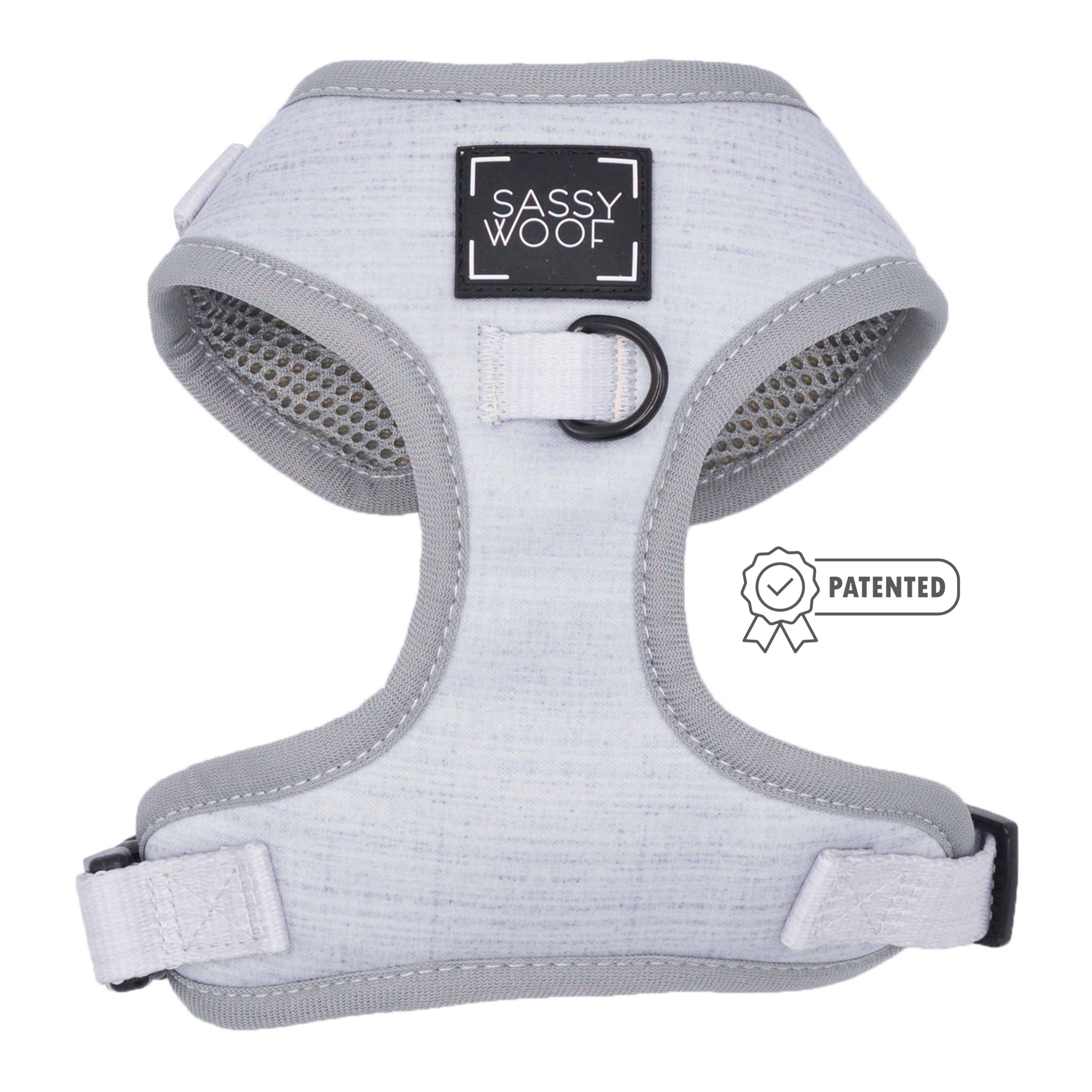 Sassy Woof Adjustable Dog Harness for Small Medium Large Dogs - Reflective & Breathable Pet Vest with 4 D-Ring Leash Attachments (Multiple Colors) - Perfect for Walking, Running, and Outdoor Adventures