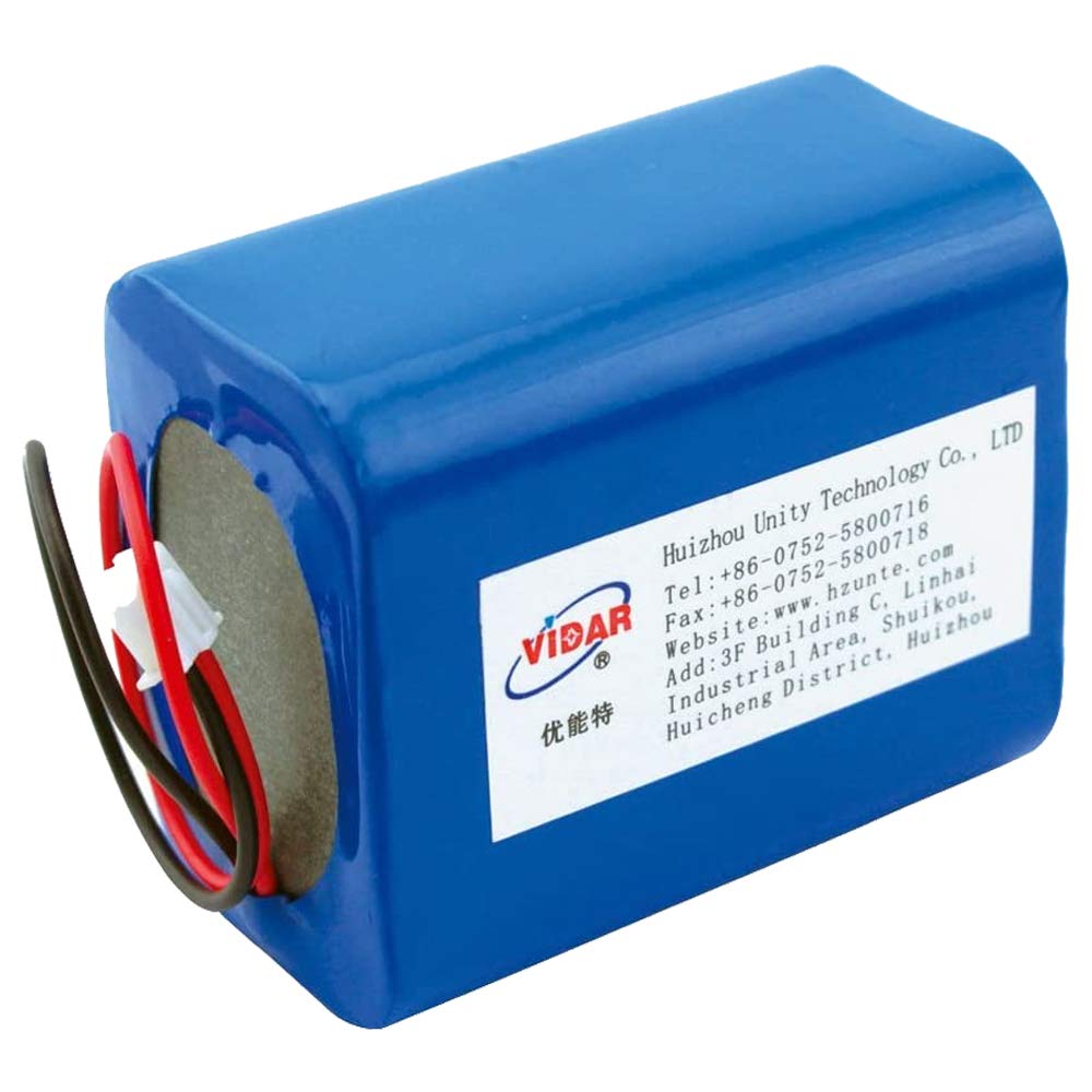 VIDAR 12V 5200mAh Rechargeable Lithium Ion Battery Pack with JST PH2.54/2P Plug (Customizable) - High Capacity Li-ion Battery for Electronics, Toys, LED Lighting, DIY Projects & Portable Equipment - Perfect for RC Cars, Drones, Emergency Lights & Power Tools