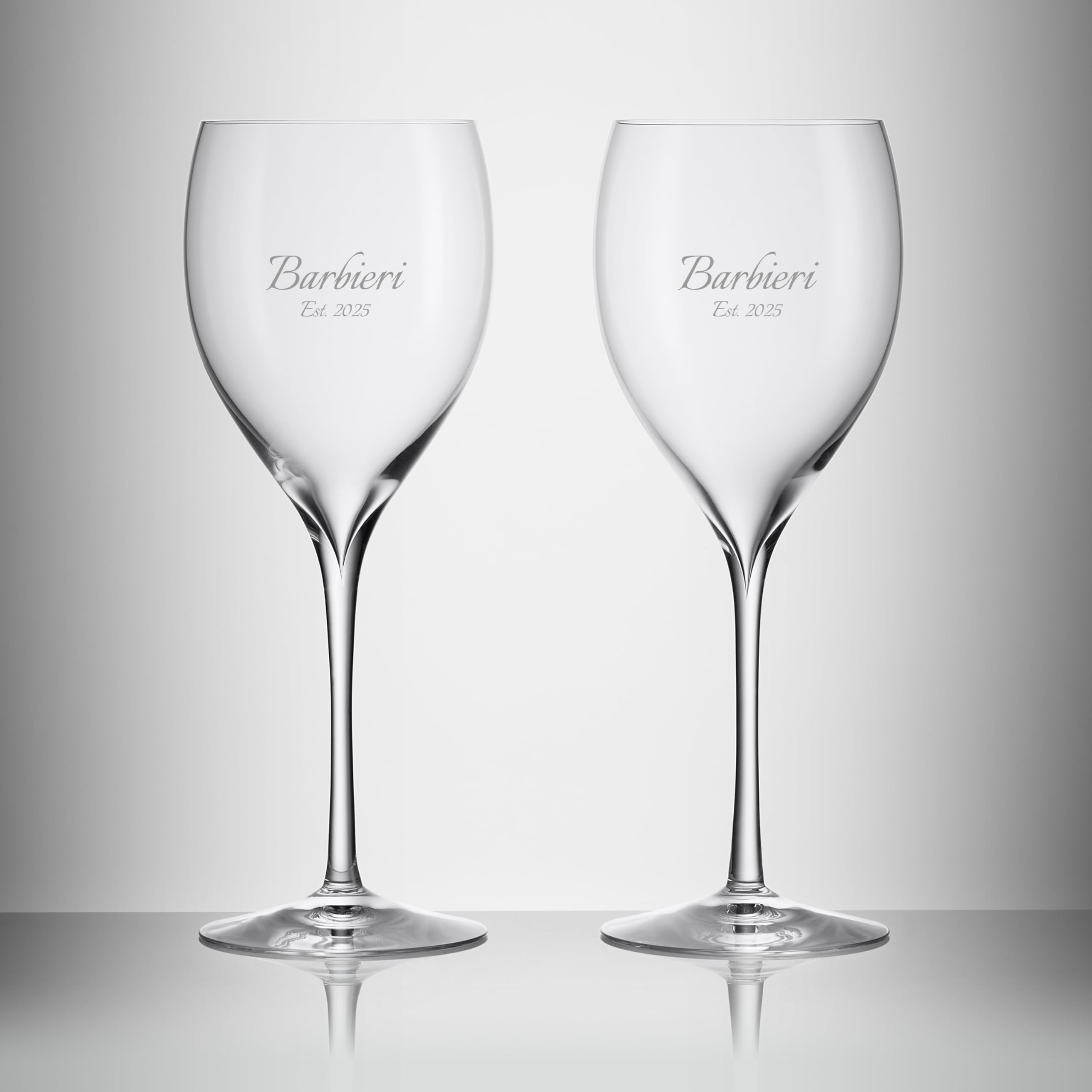 Waterford Personalized Elegance Sauvignon Blanc Wine Glasses - Set of 2 Custom Engraved 14.2oz Crystal White Wine Glasses for Pouilly Fumé, Sancerre, Sauternes | Perfect for Wine Tasting, Anniversary Gifts & Romantic Dinners