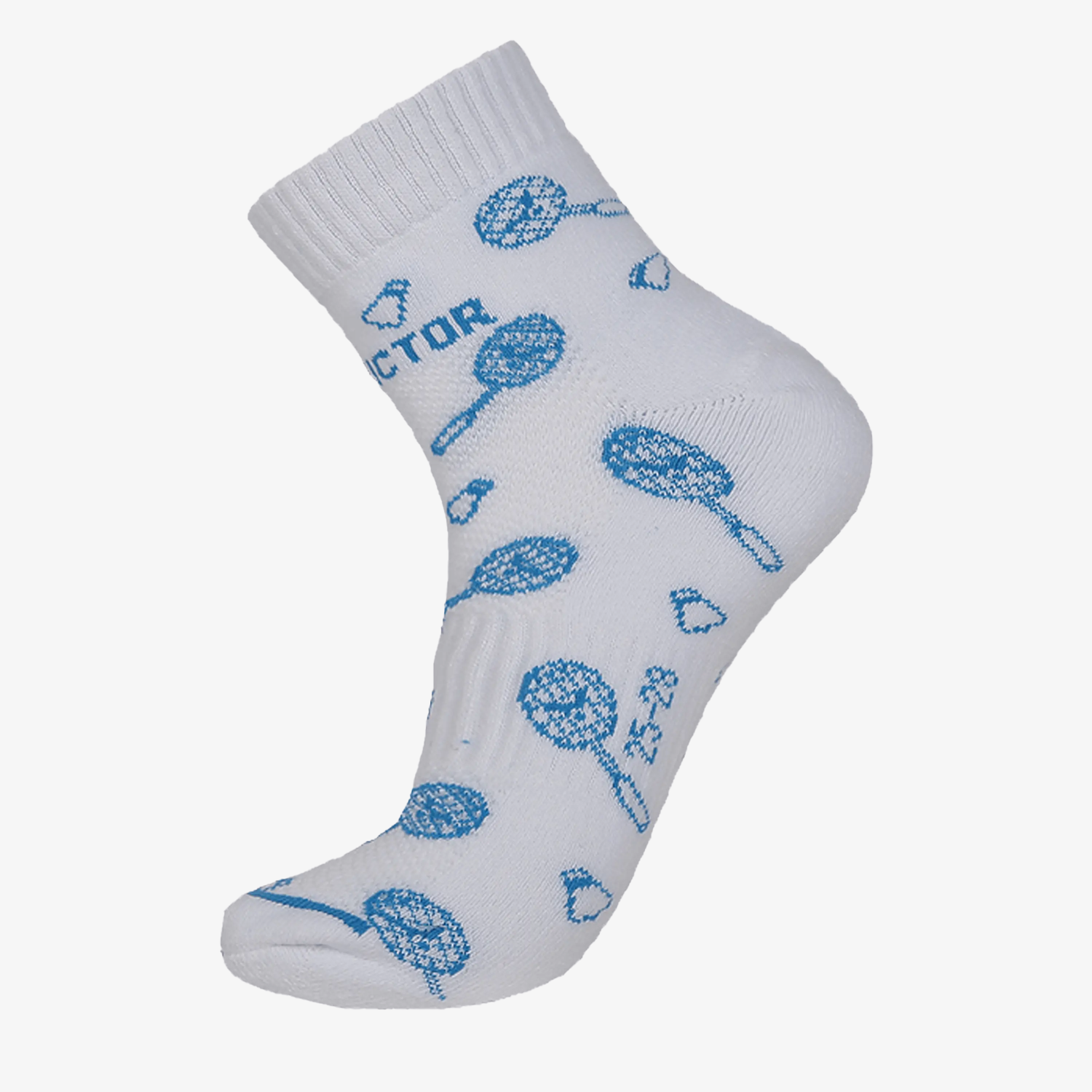 Victor Men's Sports Socks SK163 - Breathable Cushioned Athletic Socks for Running, Gym & Basketball - Size M (Hawaii Blue) - Perfect for Workouts & Active Lifestyle