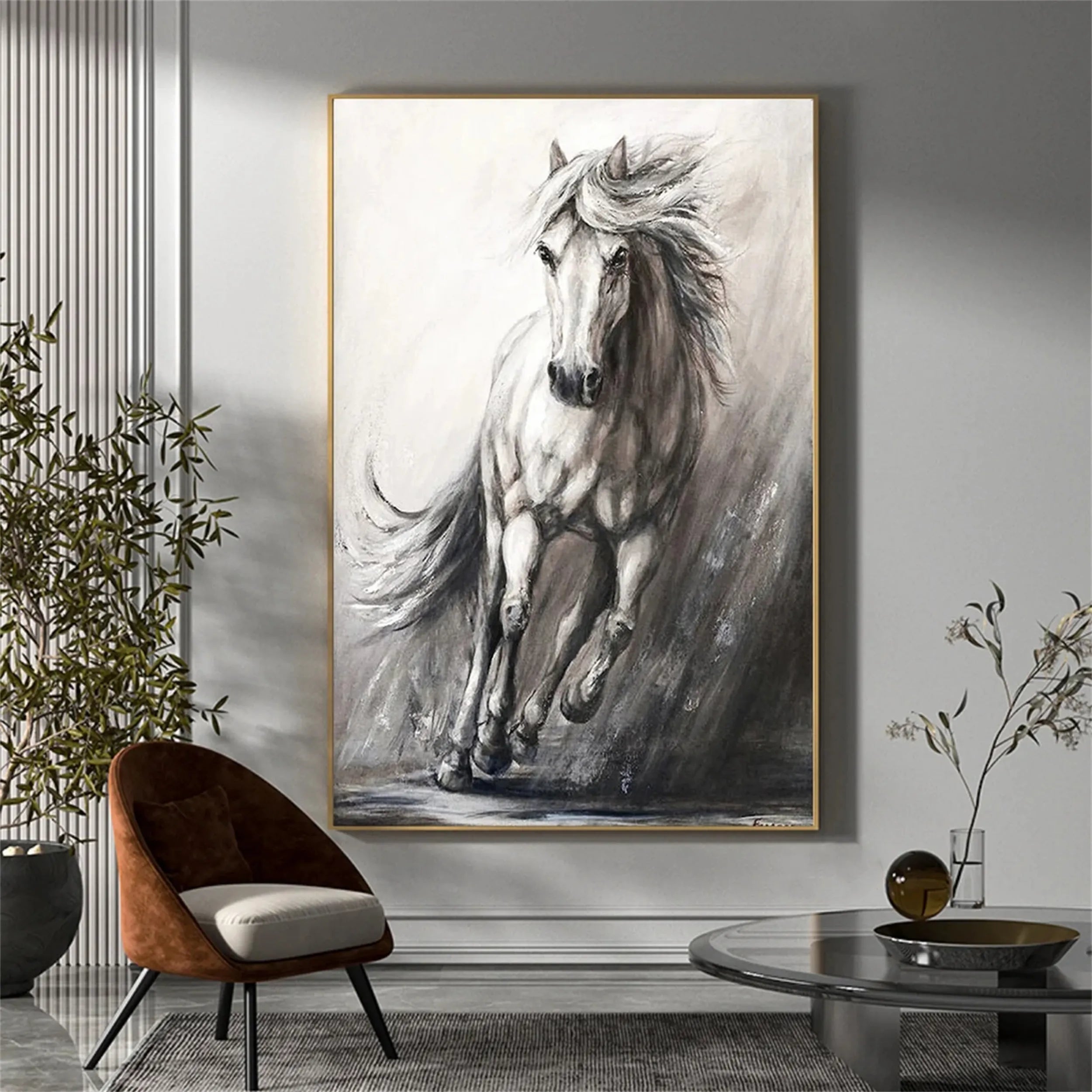 Animal Art Painting #AP048 - Handmade Canvas Wall Decor for Living Room, Bedroom & Office - Perfect Gift for Pet Lovers & Home Decor