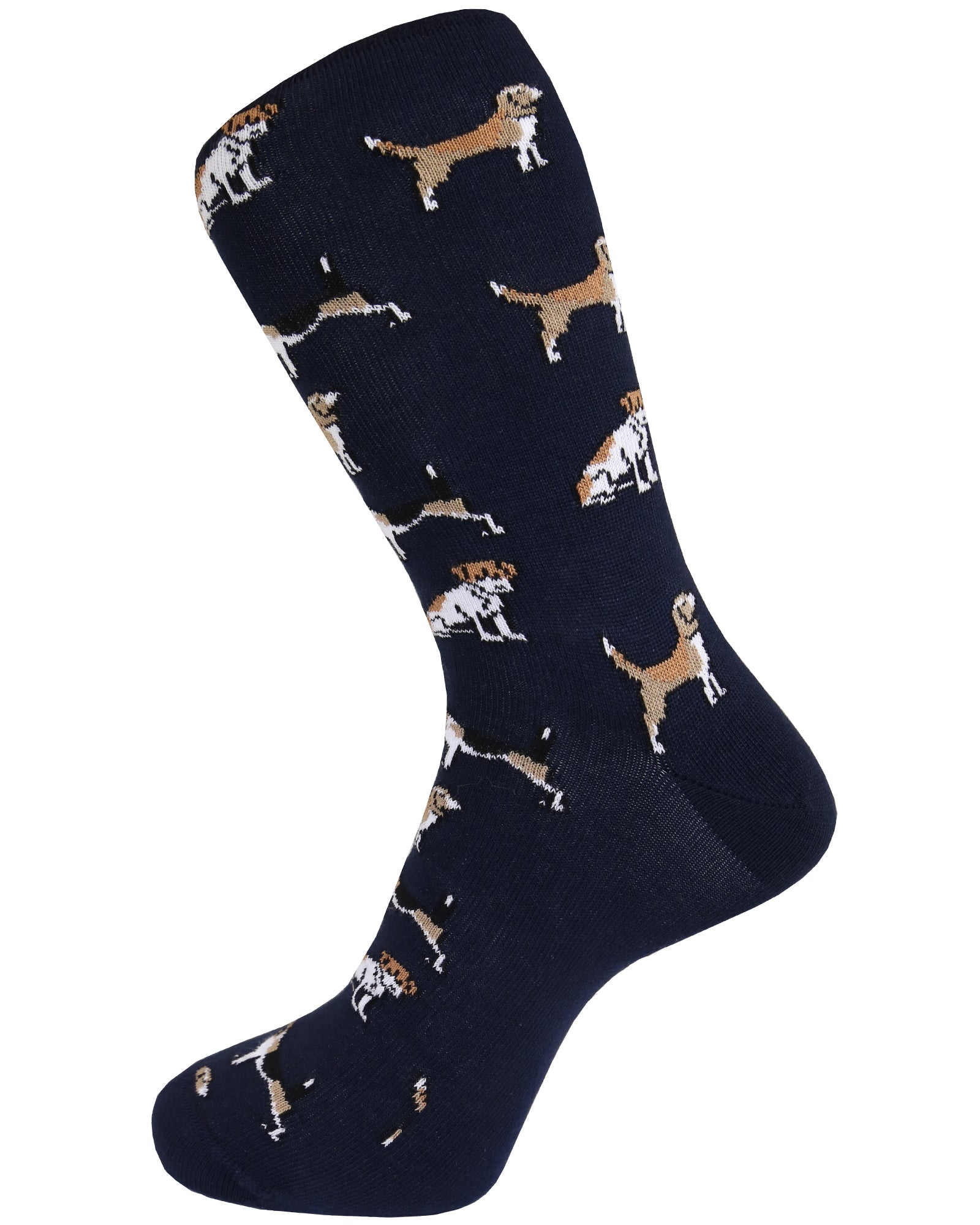 DÉCLIC Dog Socks for Small Medium Large Dogs - Non-Slip Pet Socks with Grips - Navy Blue Dog Booties for Indoor Outdoor Use - Perfect for Hardwood Floors, Winter Protection & Paw Care