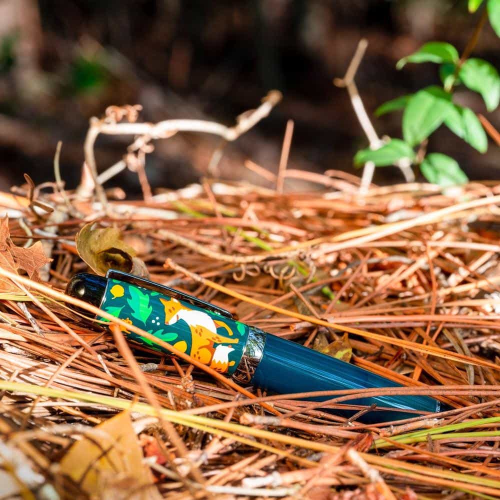 Opus 88 x Jenn.Draws Forest Creatures Fountain Pen - Premium Outdoor Writing Instrument for Nature Lovers, Perfect for Journaling, Sketching & Outdoor Adventures