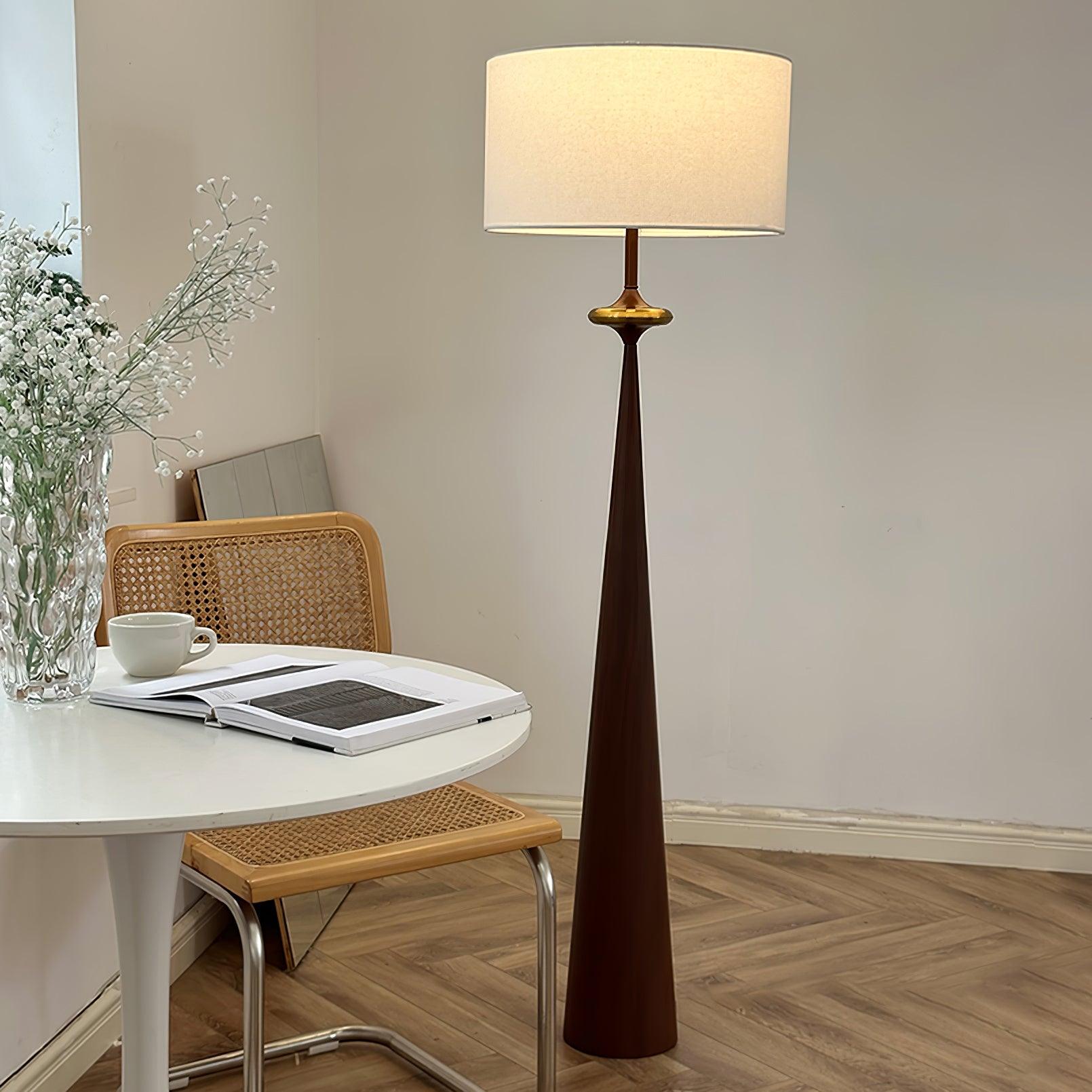 Putney Floor Lamp - Modern LED Standing Light with Adjustable Brightness & Color Temperature for Living Room, Bedroom, or Office