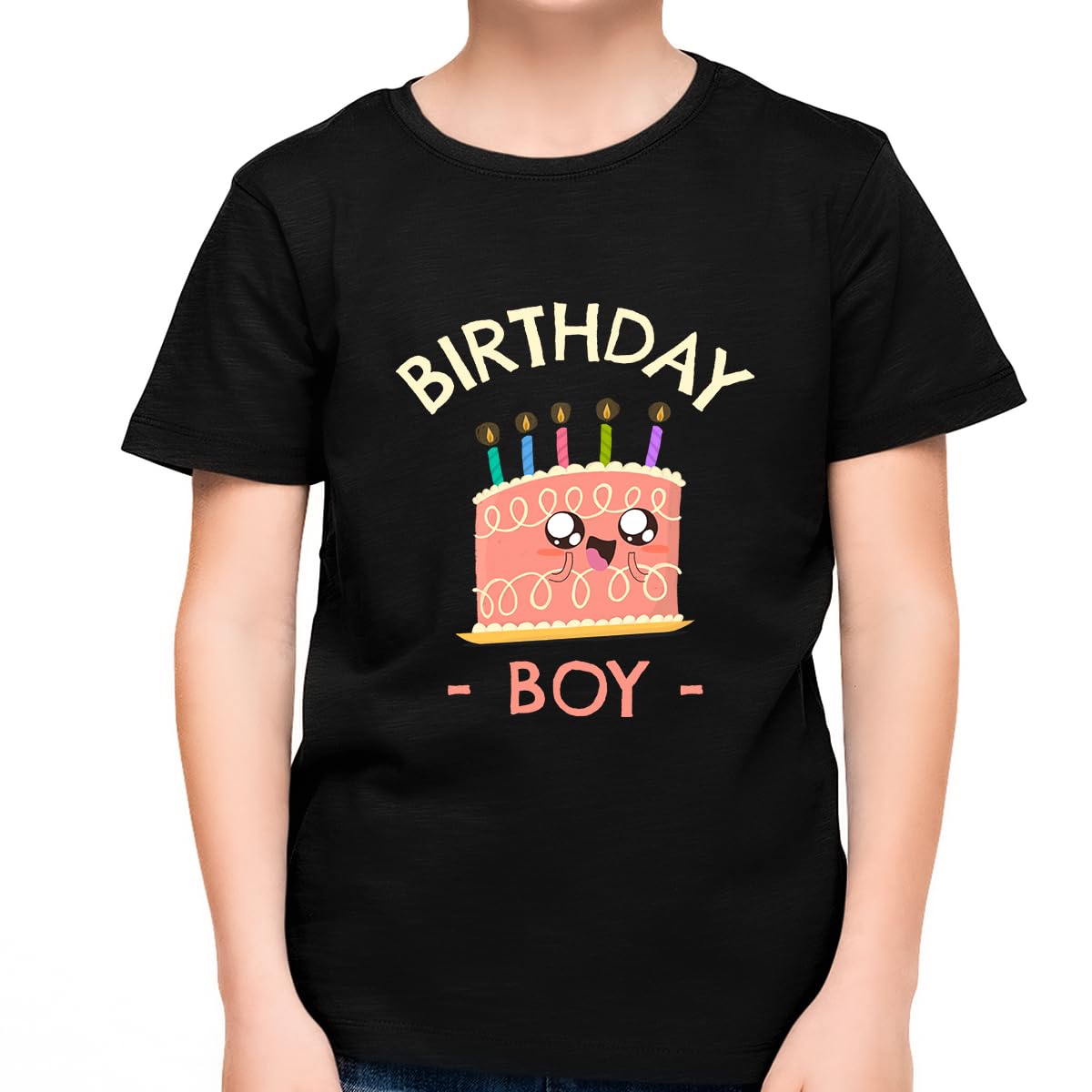 Birthday Shirt for Boys - Cute Unicorn & Cake Design - Perfect Birthday Gift for Birthday Boys - Great for Birthday Parties & Celebrations