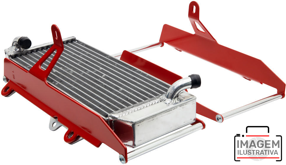 Crosspro Red Radiator Brace for Honda CRF250R (2014) - Durable Protection for Off-Road & Motocross Racing