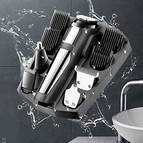 Professional Hair Clipper & Grooming Kit - Waterproof All-in-One Hair Trimmer for Men with Beard, Nose, Ear & Eyebrow Trimmer Attachments - Perfect for Home Haircuts, Body Grooming & Personal Care