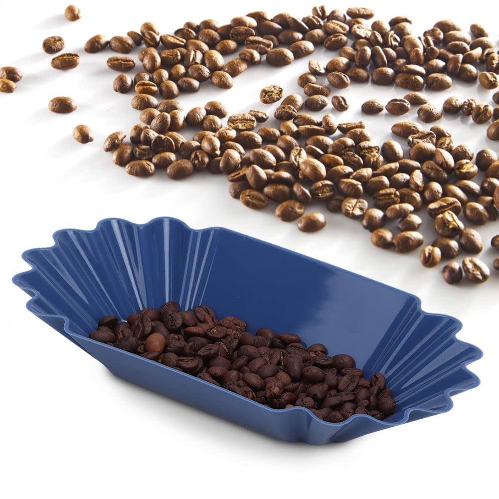 Premium Coffee Cupping Tray - Food Grade PP Plastic Coffee Bean Sample Tray, Display Dish & Container for Home Barista, Coffee Shops & Tasting Events (Dark Blue) - Perfect for Professional Coffee Tasting, Brewing & Home Kitchen Use