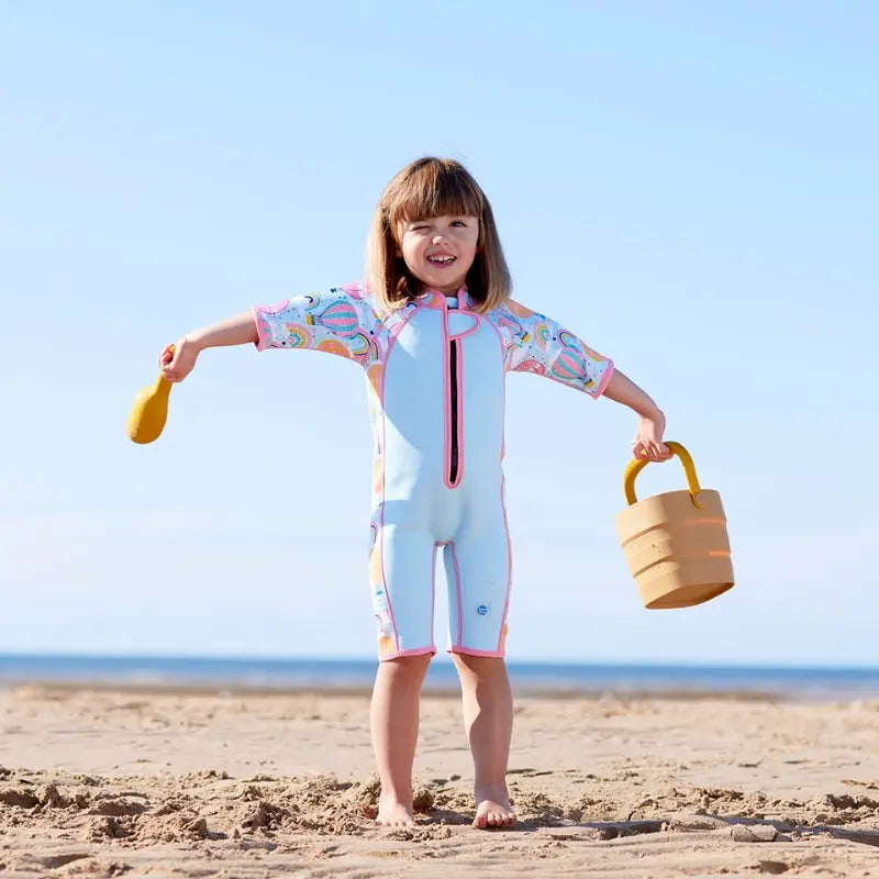 **Splashabout Kids Wetsuit for Girls & Boys (Ages 2-6) | Shorty Wetsuit for Swimming, Beach & Water Play**
