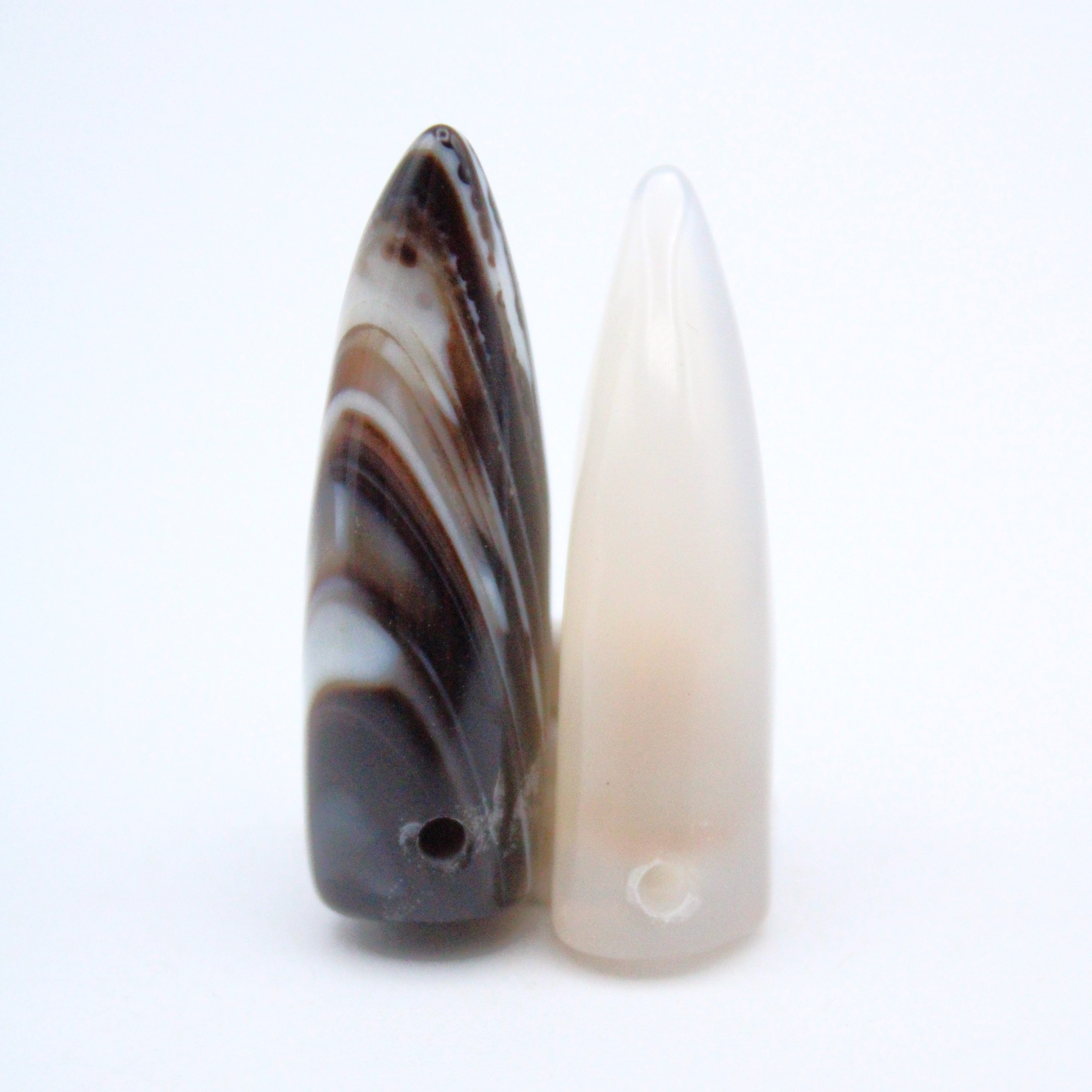 Natural Botswana Agate Pendant Necklace Set - Healing Stone Jewelry for Women - Perfect for Meditation, Energy Balancing & Spiritual Gifts