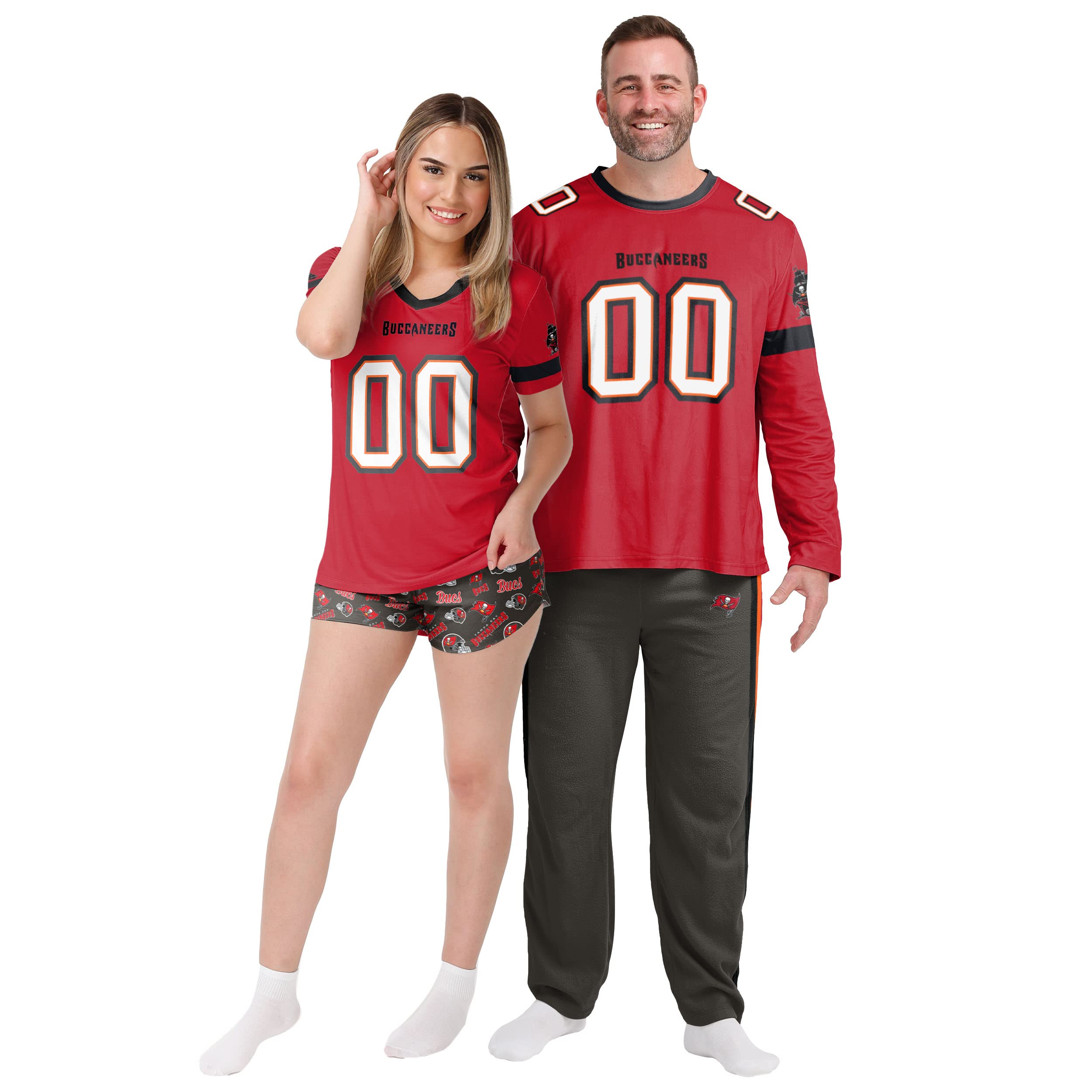 FOCO Women's NFL Team Logo Pajama Set - Ladies Game Day Ready Sleepwear & Lounge Outfit for Football Fans (Choose Your Team) - Perfect for Game Nights, Sleepovers, and NFL Fan Gifts