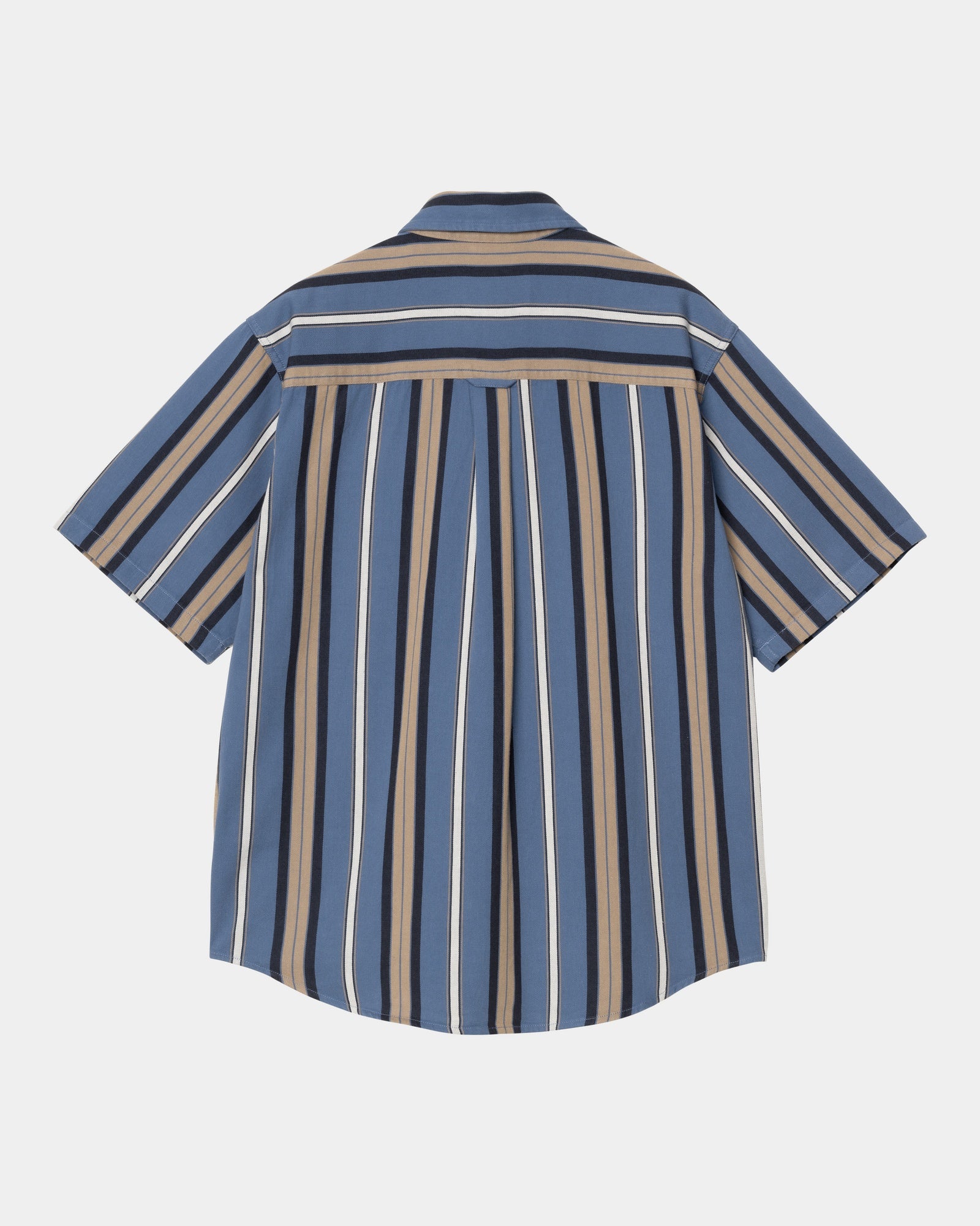 Jarrell Stripe Shirt for Men - Blue Iris & Wax Casual Button Down Shirt | Perfect for Office, Date Night & Summer Outings