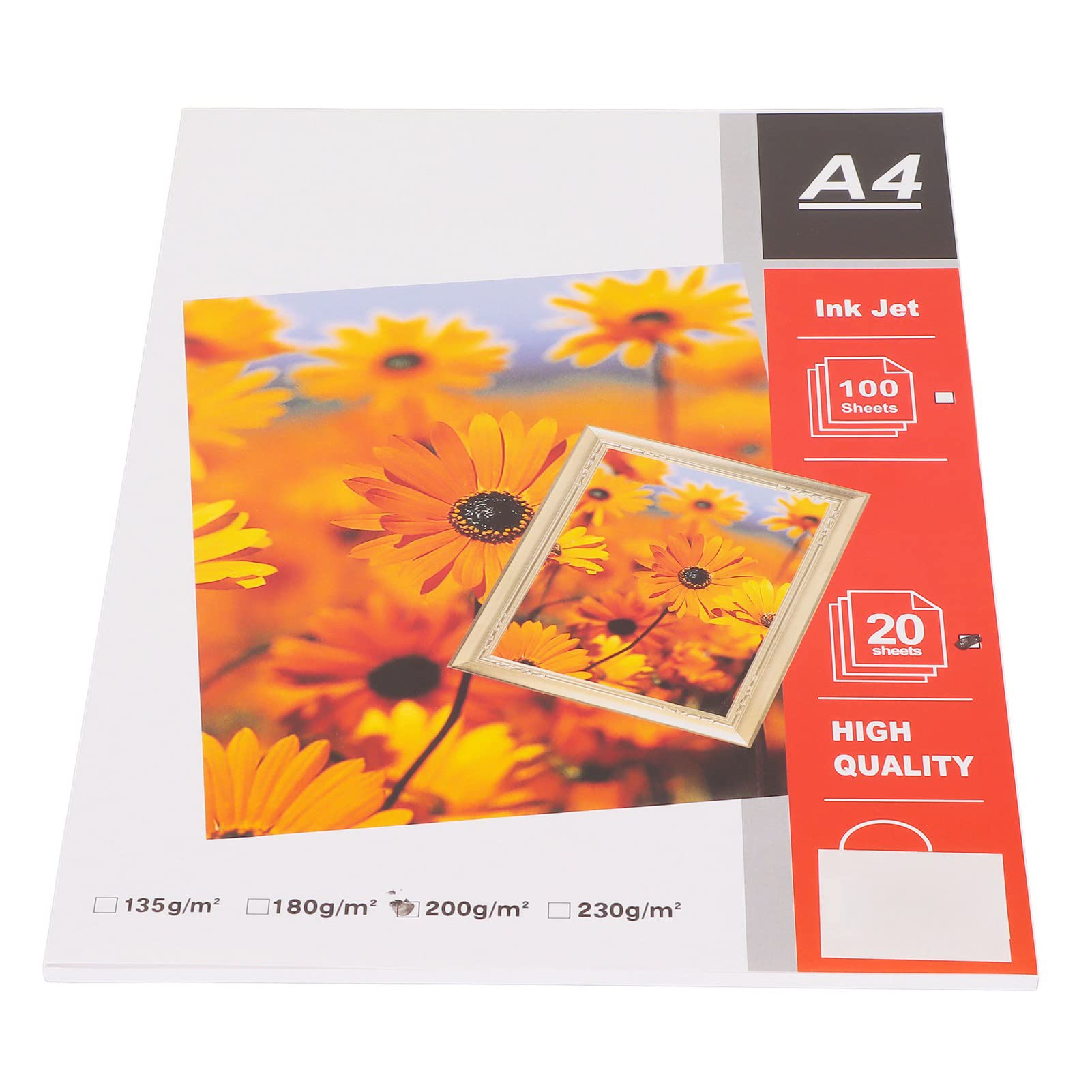 Garsentx 20Pcs Matte & Glossy Photo Paper 8.3x11.7in A4 Size - Water Resistant High Quality Printer Paper for Home Printing, Document Production & Photo Albums - Perfect for Inkjet Printers, Scrapbooking & Professional Presentations