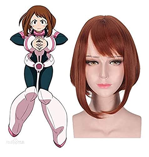 Boku no Hero Academia Ochaco Uraraka Cosplay Wig - Anime My Hero Academia Women's Costume Wig for Halloween, Cosplay, and Conventions