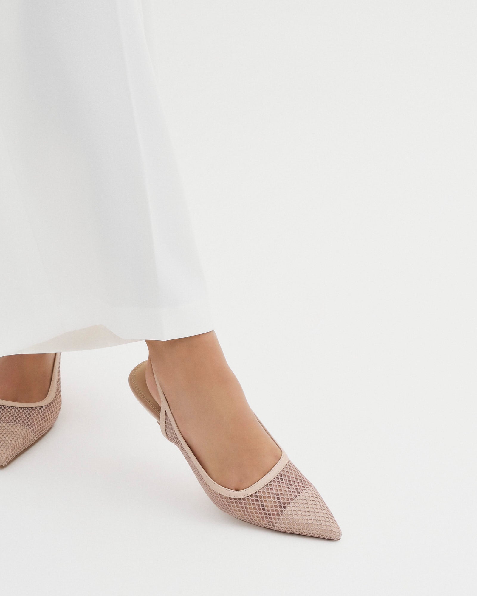 RIVA Women's Mid Heel Sandals - Pink Mesh Comfortable Dress Shoes for Weddings, Parties & Evening Events