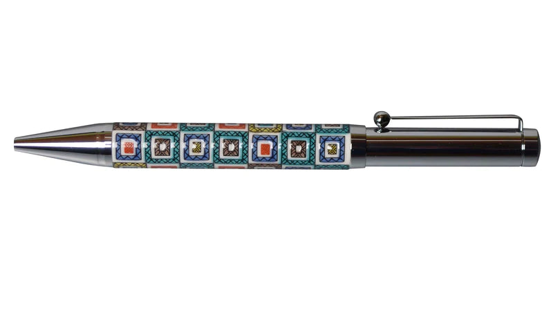 Premium Kutani Yaki Japanese Porcelain Ballpoint Pen - Elegant Ishida Tami Design - Perfect for Office, Gift Giving & Collectors