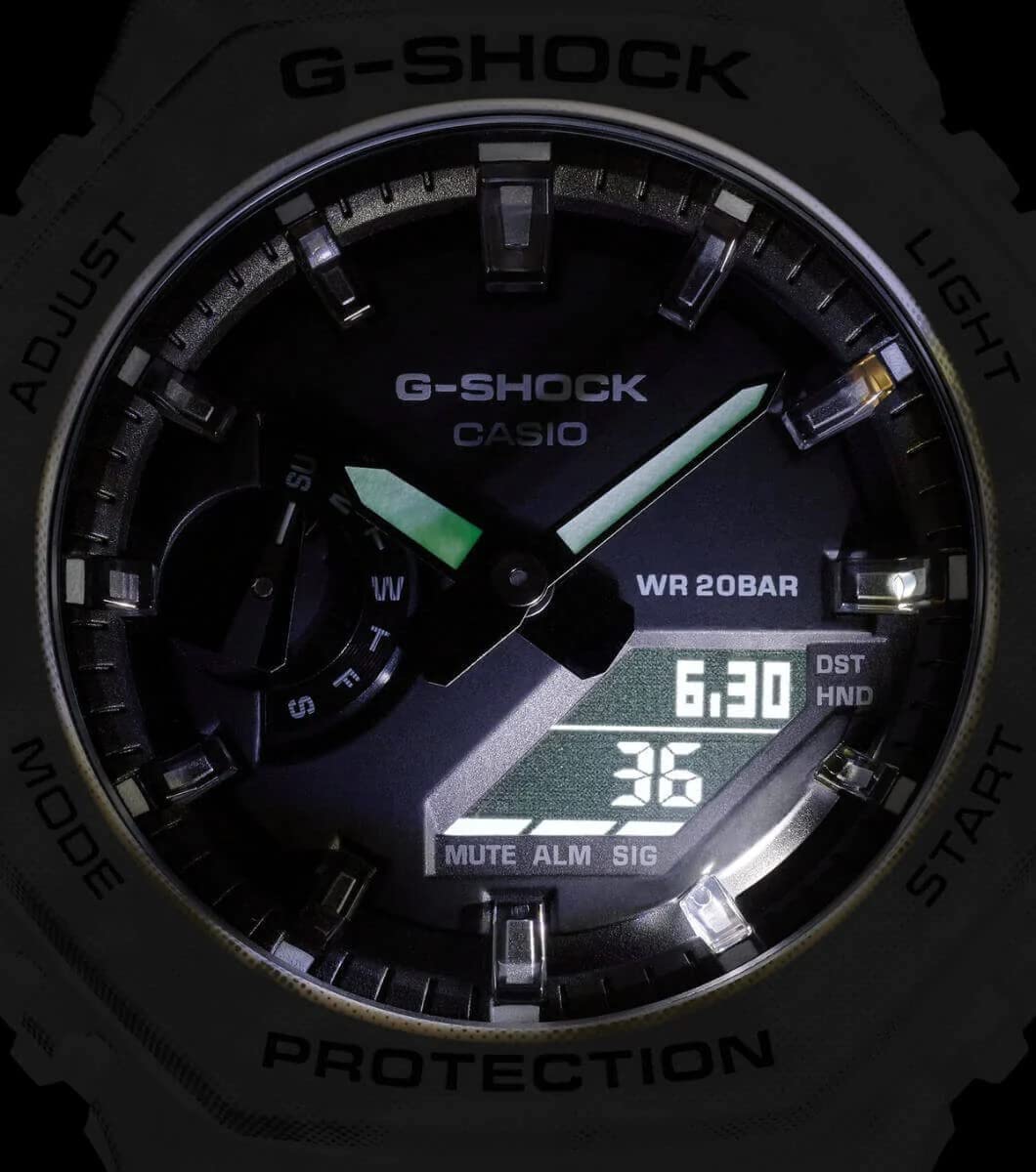 Casio G-Shock GAE-2100GC-7AER Men's Digital Analog Watch with Resin Strap - Shock Resistant Sport Watch for Outdoor Activities, Hiking & Workouts