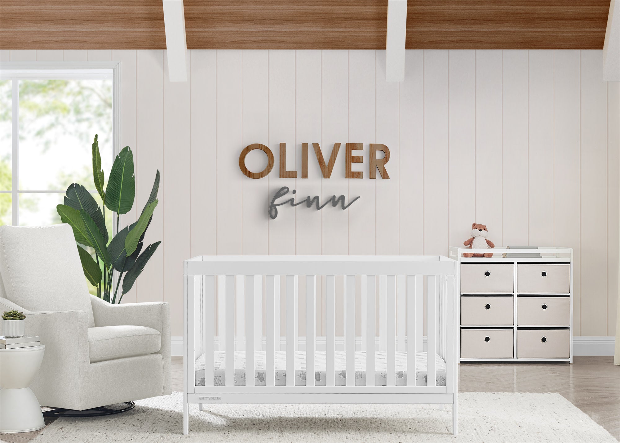 Hayes 4-in-1 Convertible Baby Crib - White Nursery Furniture for Newborn to Toddler Bed | Perfect for Modern Nursery, Bedroom & Daycare Centers