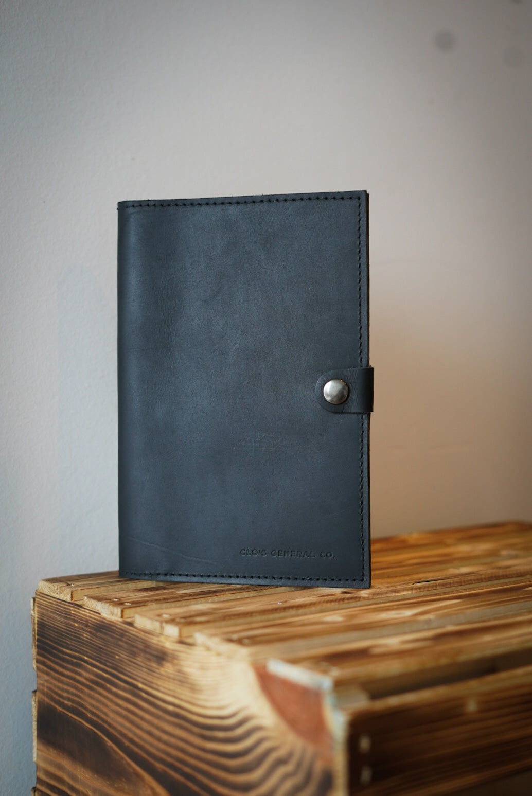 Premium Vegan Leather Journal Cover - Flat Black, A5 Size, Refillable Notebook Cover for Writing, Sketching & Planning | Perfect for Travel, Office & School Use