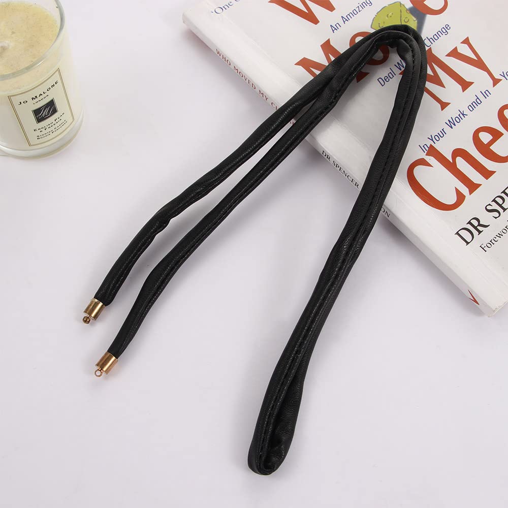 Korean Women's Fashion Hair Accessories - Classic Sweet Alloy Leather Ponytail Holder, Hair Ties & Wire Headbands (Black) | Perfect for Office, Party, and Everyday Wear