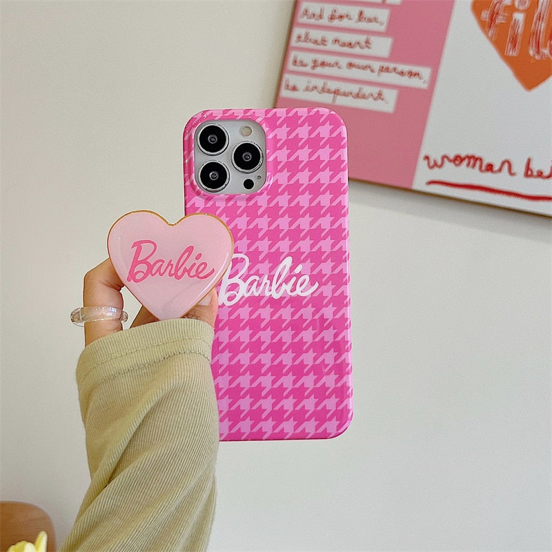 **Barbie Phone Case for iPhone 14 Pro Max, XR, 12/13 Pro Max - Cute Cartoon Soft TPU Case for Women & Girls - Perfect Gift for Valentine's Day, Birthday (Pink, Fashion Design) - Ideal for School, Work, and Everyday Use**