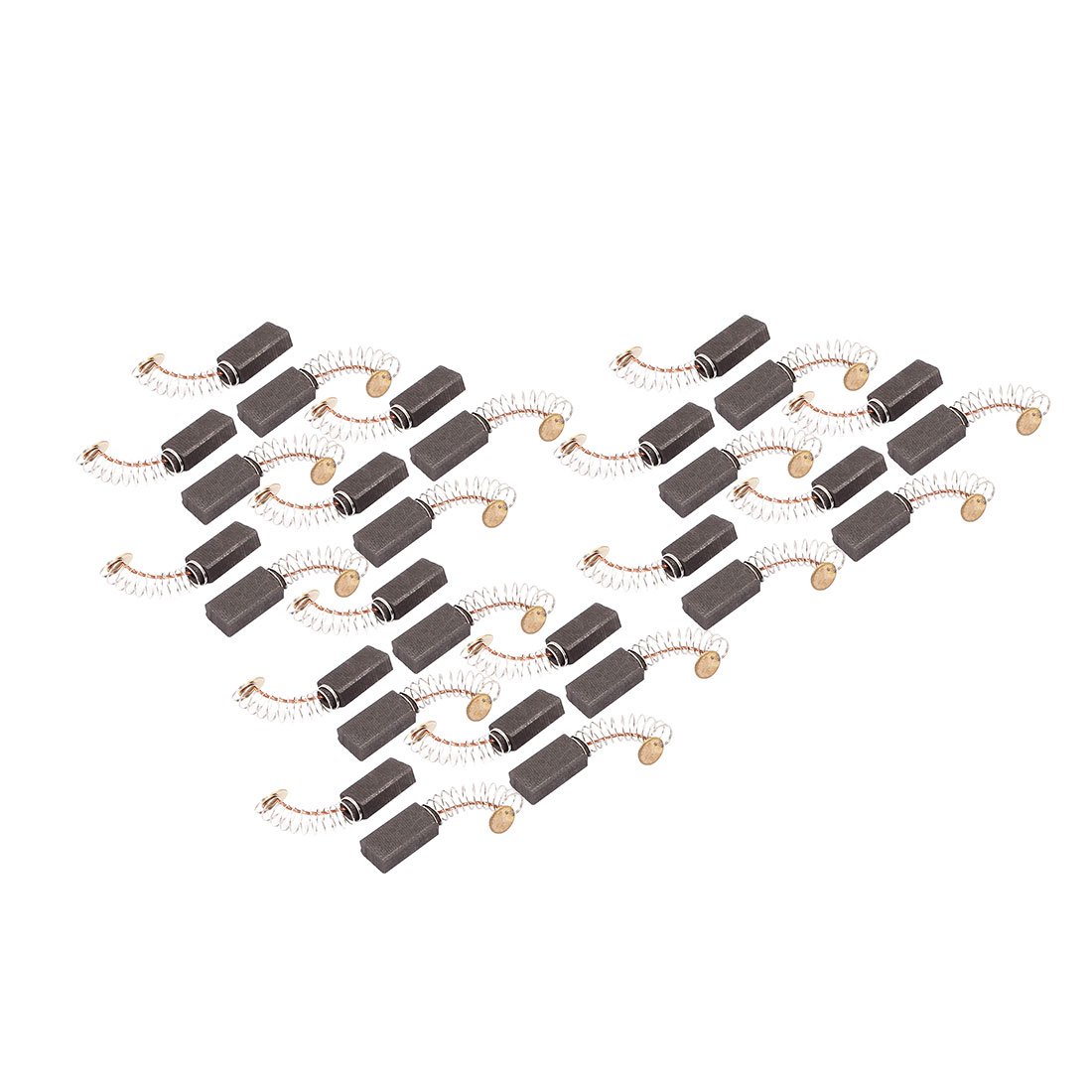 15 Pairs Carbon Brush Replacement for Electric Drill Motor Rotary Power Tool - 5x8x15mm Black - Compatible with DIY, Woodworking, and Home Improvement Projects