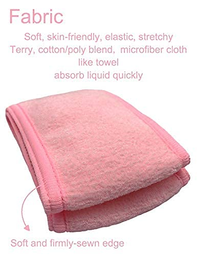 BEAUTRISTRO Professional Polycotton Adjustable Facial Headbands for Women & Men - Pack of 2 (Colors May Vary) - Perfect for Skincare, Spa, Hair Washing & Makeup Application