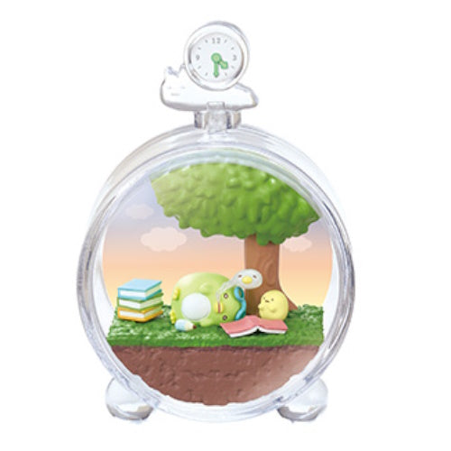 San-x Sumikko Gurashi Time of Day Terrarium Re-Ment 3-Inch Collectible Miniature Toy - Perfect for Desk Decor, Kawaii Gift, and Anime Fans Collection